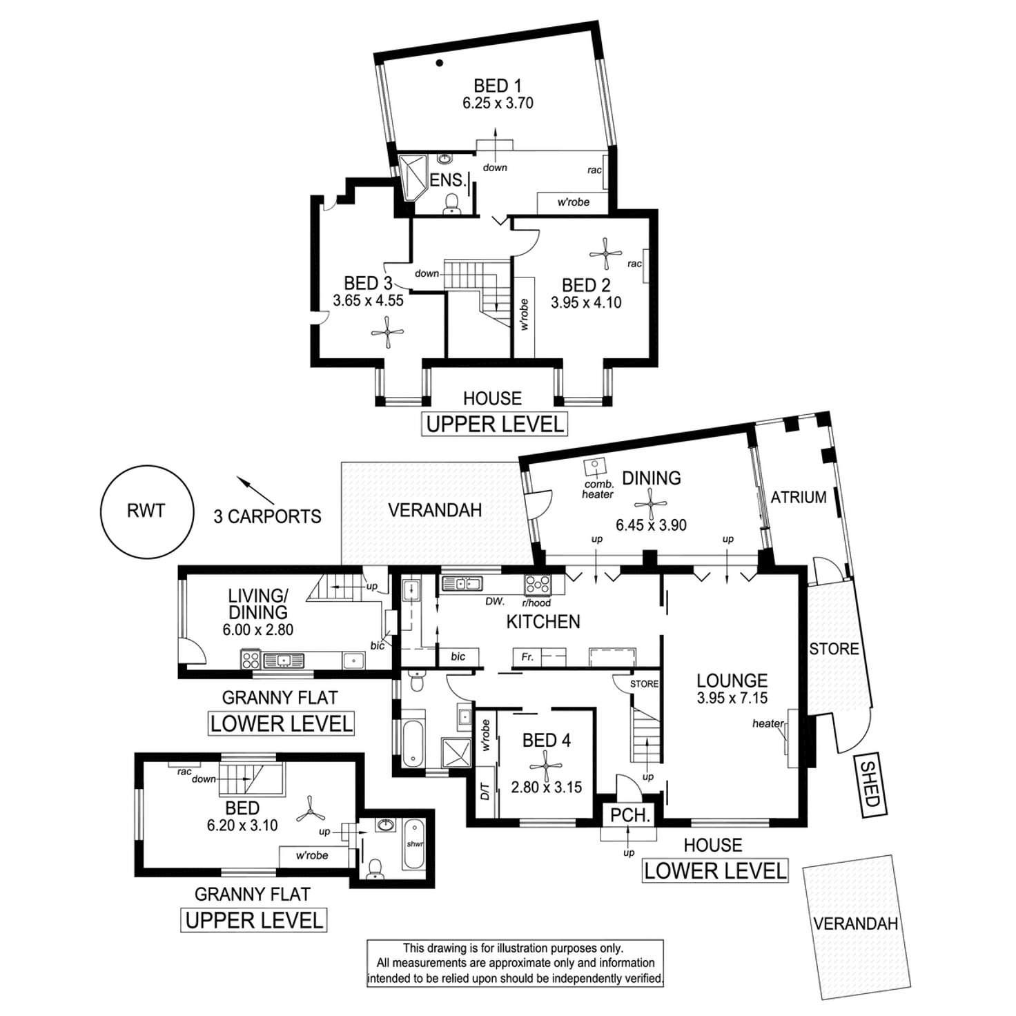 Floorplan of Homely house listing, 7 Crozier Terrace, Oaklands Park SA 5046