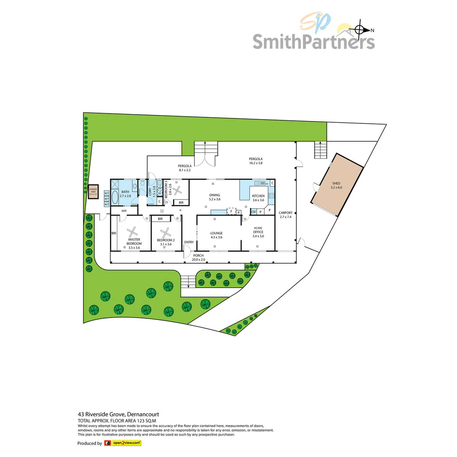 Floorplan of Homely house listing, 43 Riverside Grove, Dernancourt SA 5075