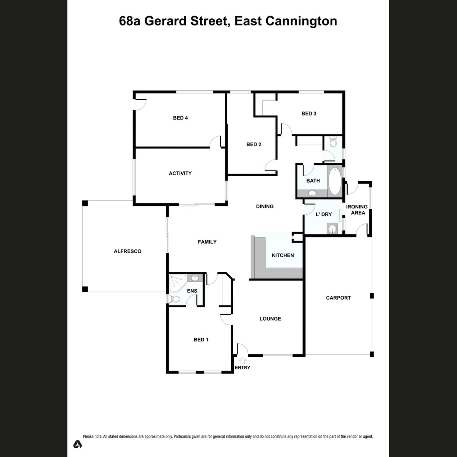 Floorplan of Homely house listing, 68a Gerard Street, East Cannington WA 6107