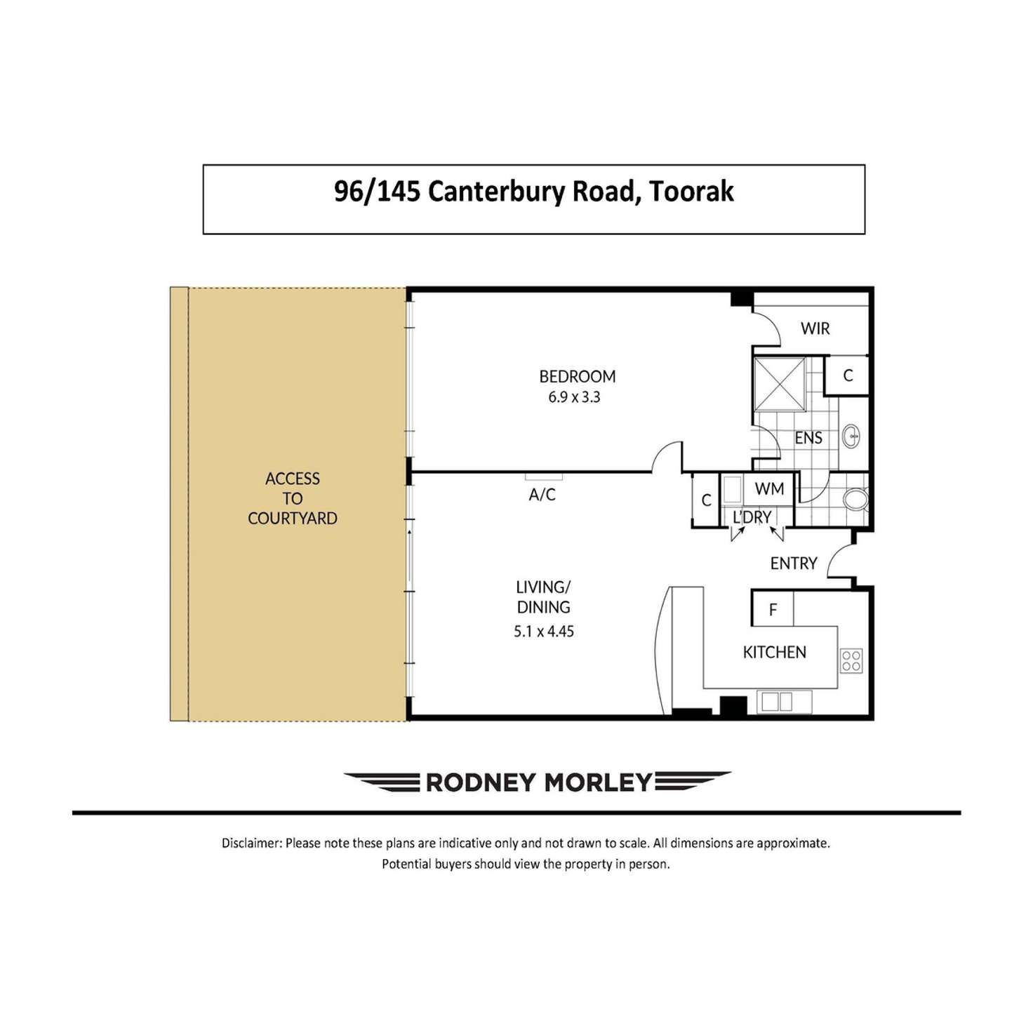 Floorplan of Homely apartment listing, 96/145 Canterbury Road, Toorak VIC 3142