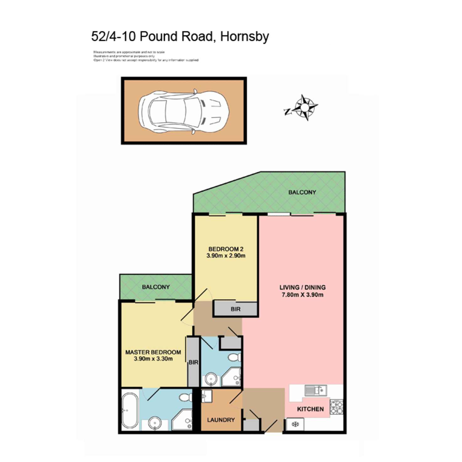 Floorplan of Homely apartment listing, 52/4-10 Pound  Road, Hornsby NSW 2077