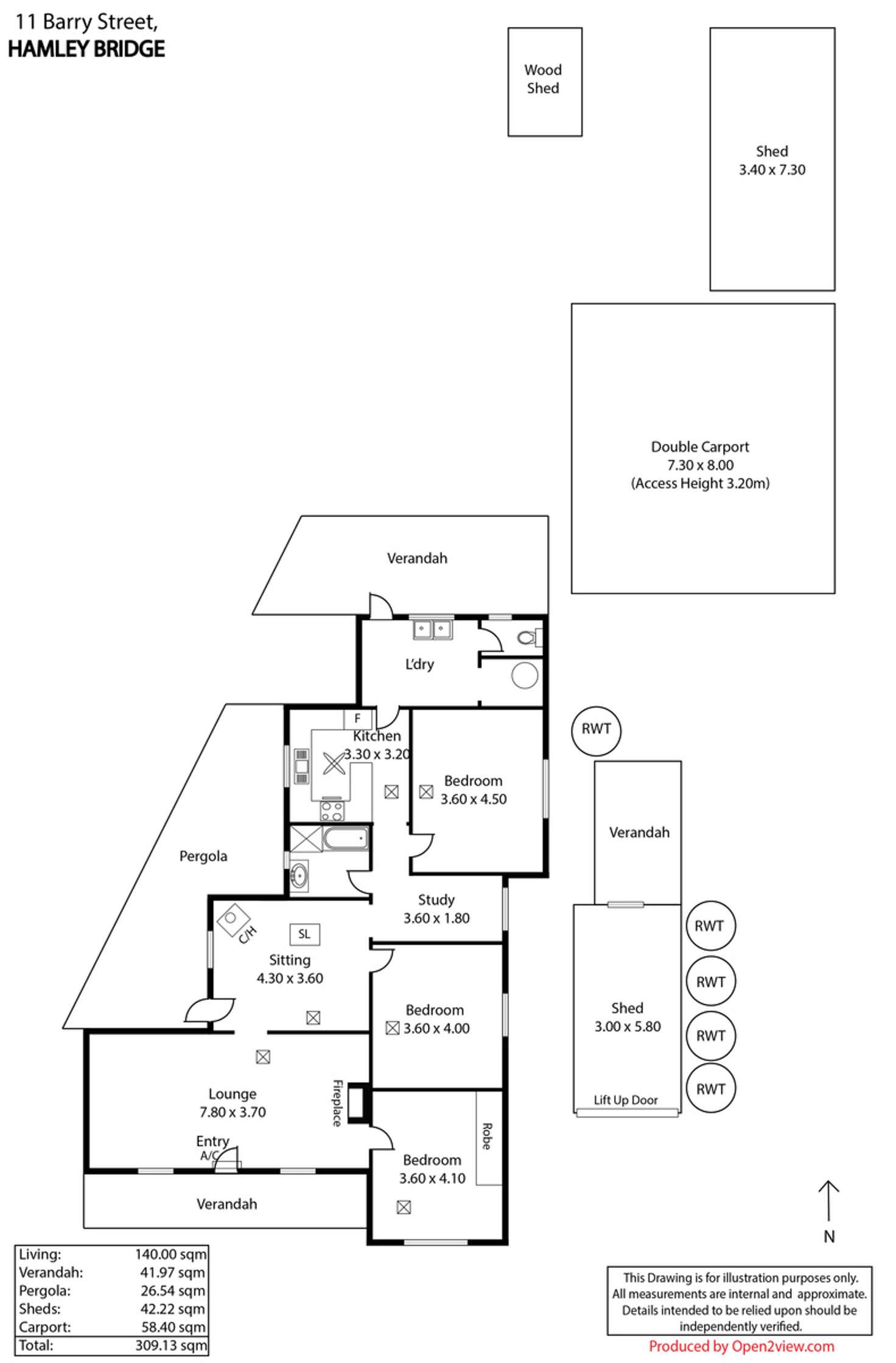 Floorplan of Homely house listing, 11 Barry Street, Hamley Bridge SA 5401
