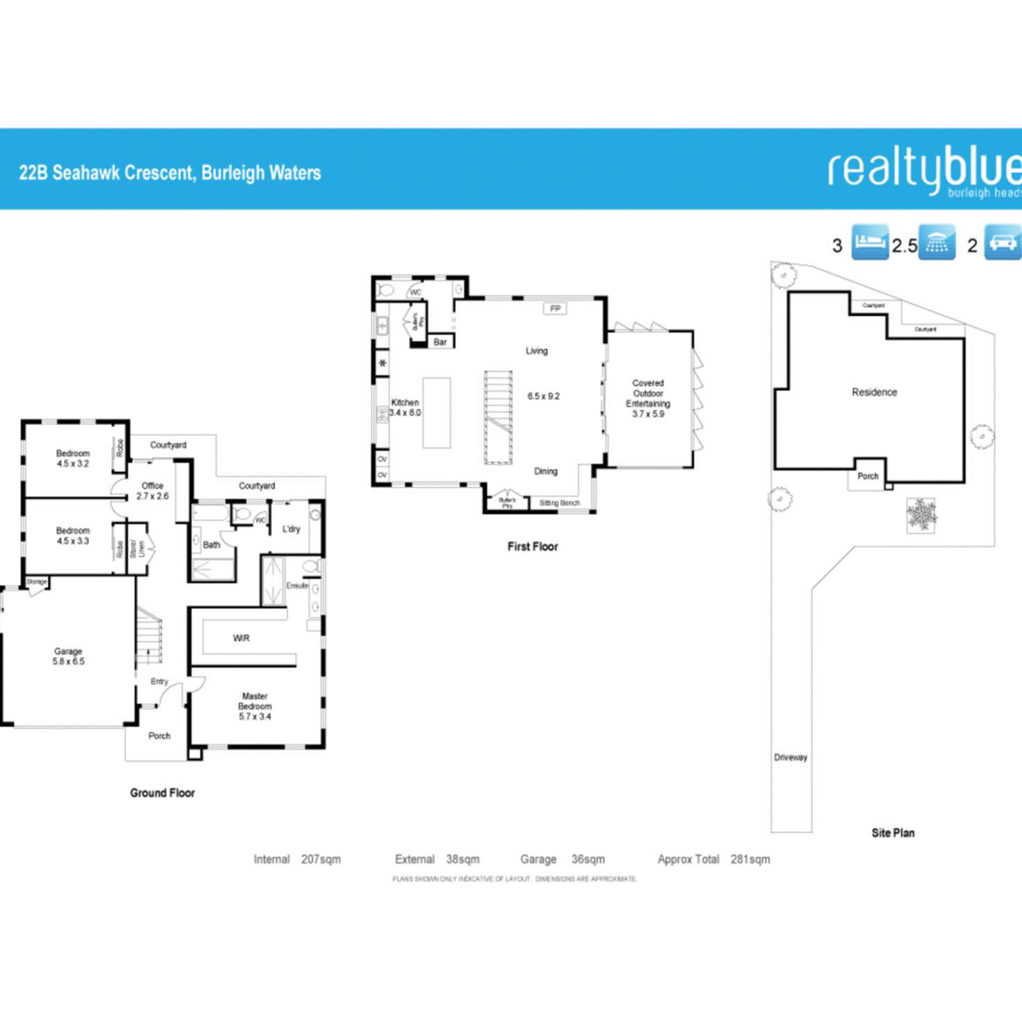 Floorplan of Homely semiDetached listing, 22B Seahawk Crescent, Burleigh Waters QLD 4220
