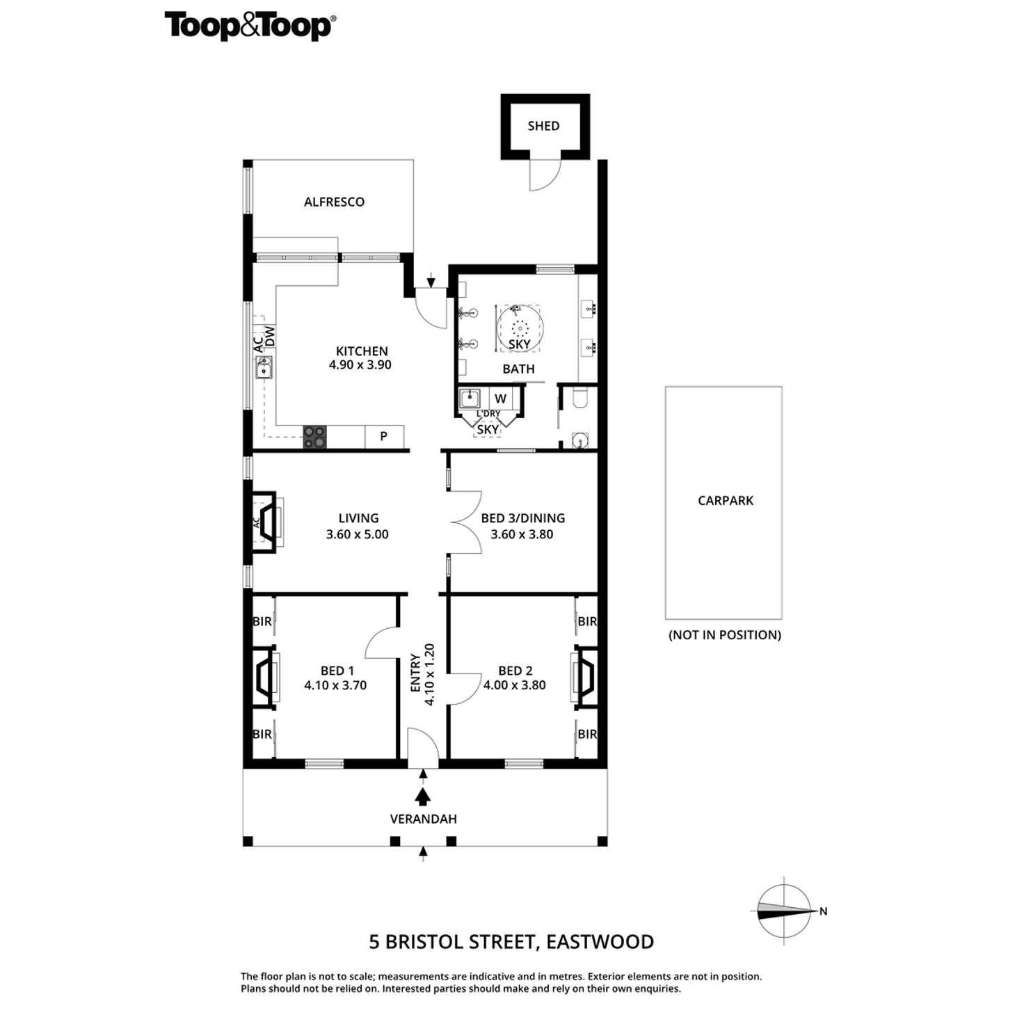 Floorplan of Homely house listing, 5 Bristol Street, Eastwood SA 5063