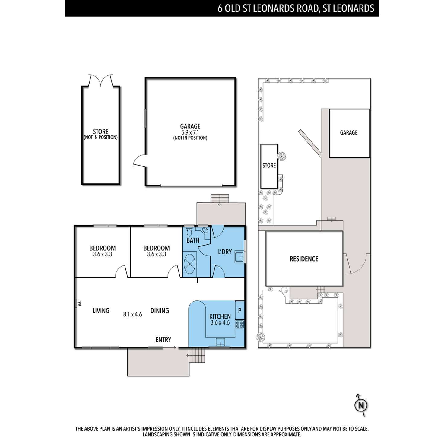 Floorplan of Homely house listing, 6 Old St Leonards Road, St Leonards VIC 3223