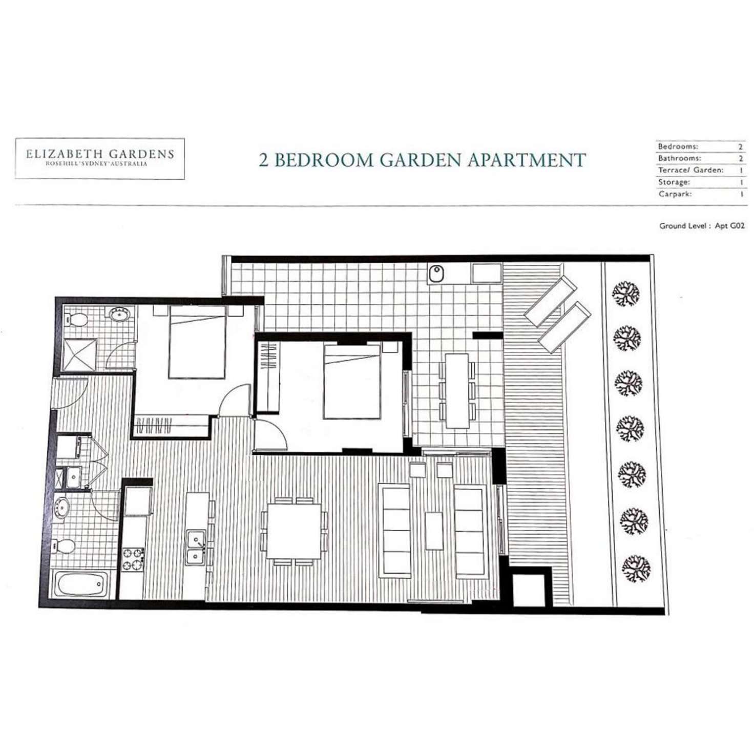 Floorplan of Homely apartment listing, G02/19-21 Prospect Street, Rosehill NSW 2142