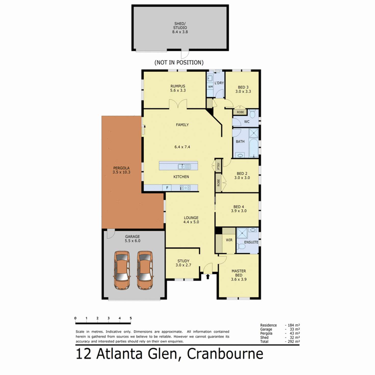 Floorplan of Homely house listing, 12 Atlanta Glen, Cranbourne VIC 3977