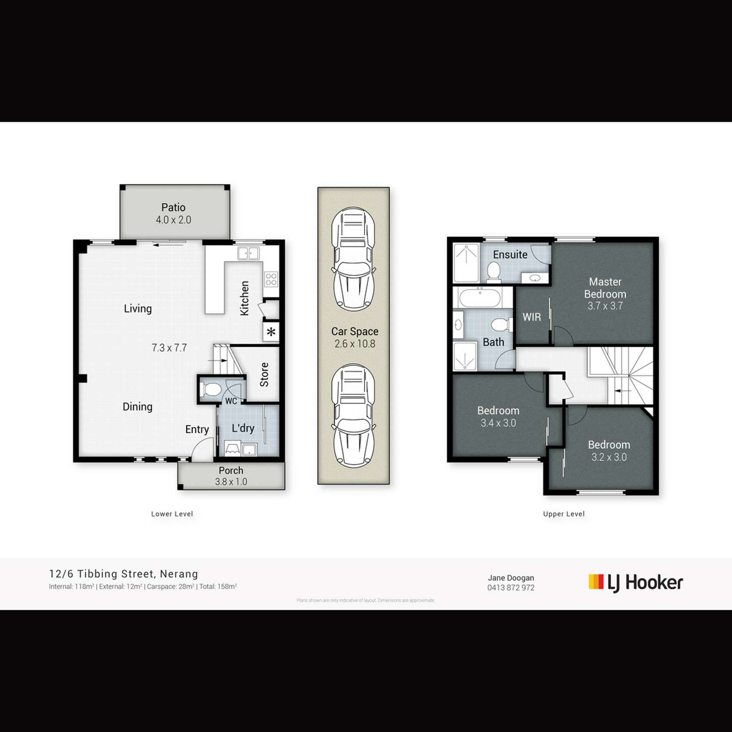 Floorplan of Homely townhouse listing, 12/6 Tibbing Street, Nerang QLD 4211