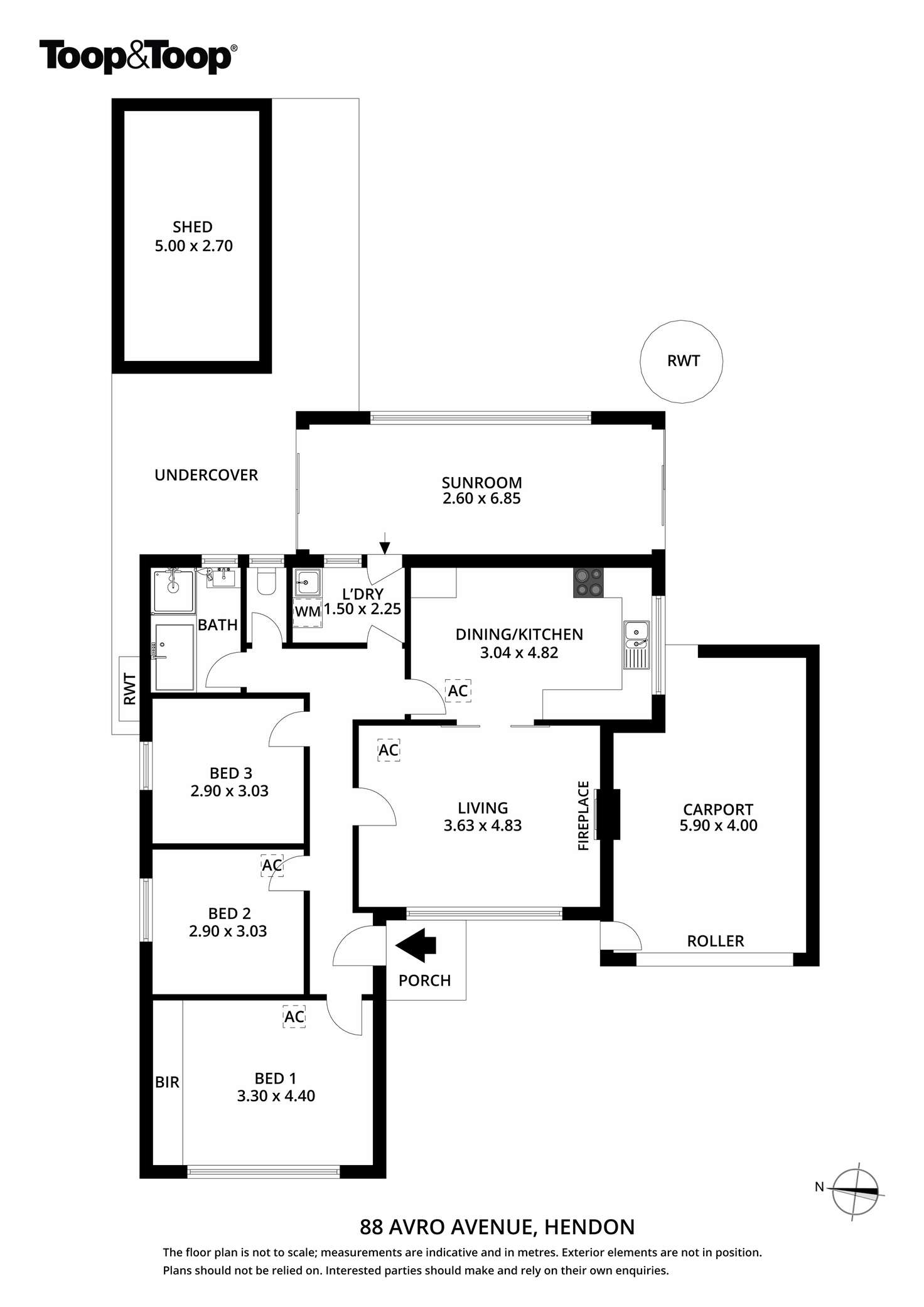 Floorplan of Homely house listing, 88 Avro Avenue, Hendon SA 5014