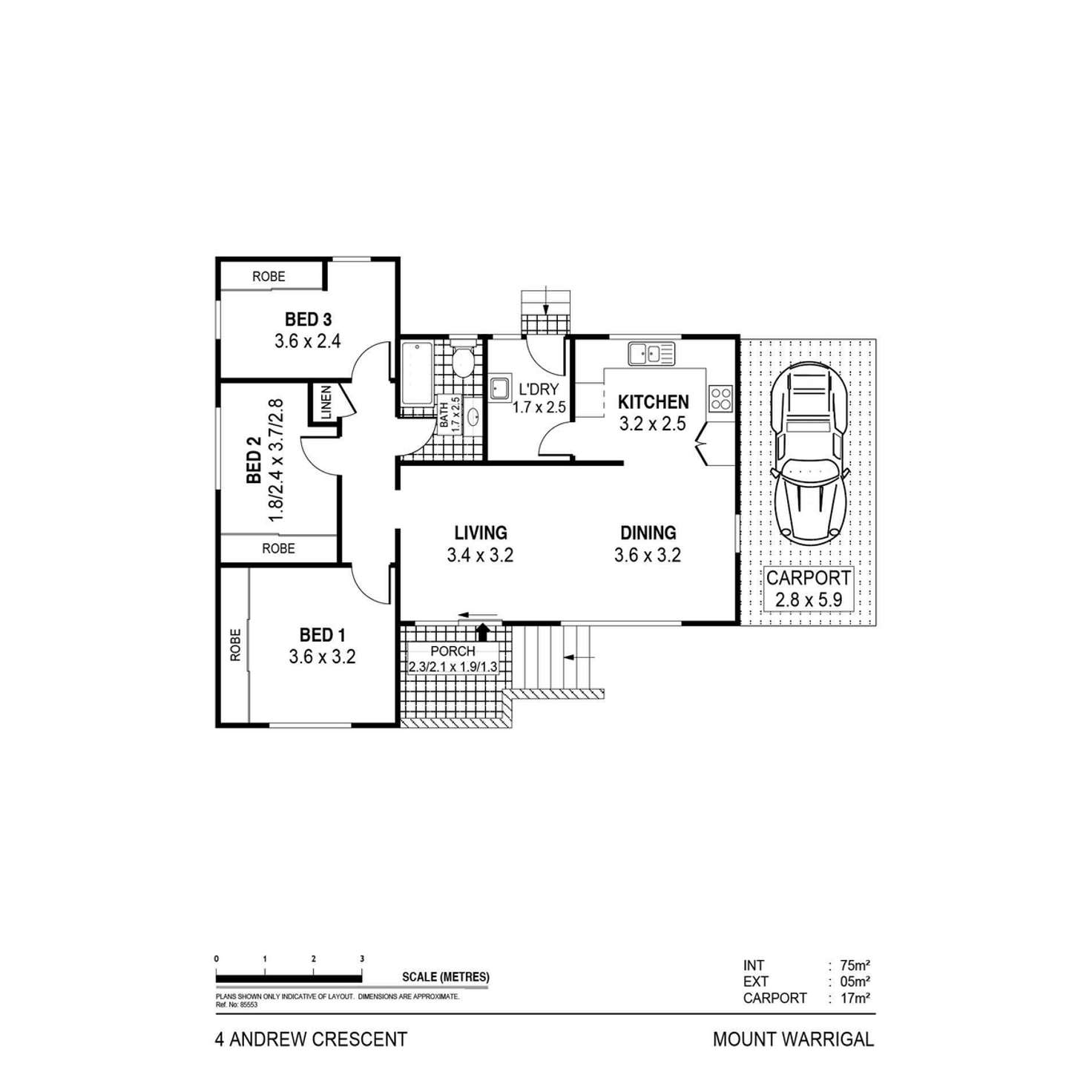 Floorplan of Homely house listing, 4 Andrew Crescent, Mount Warrigal NSW 2528