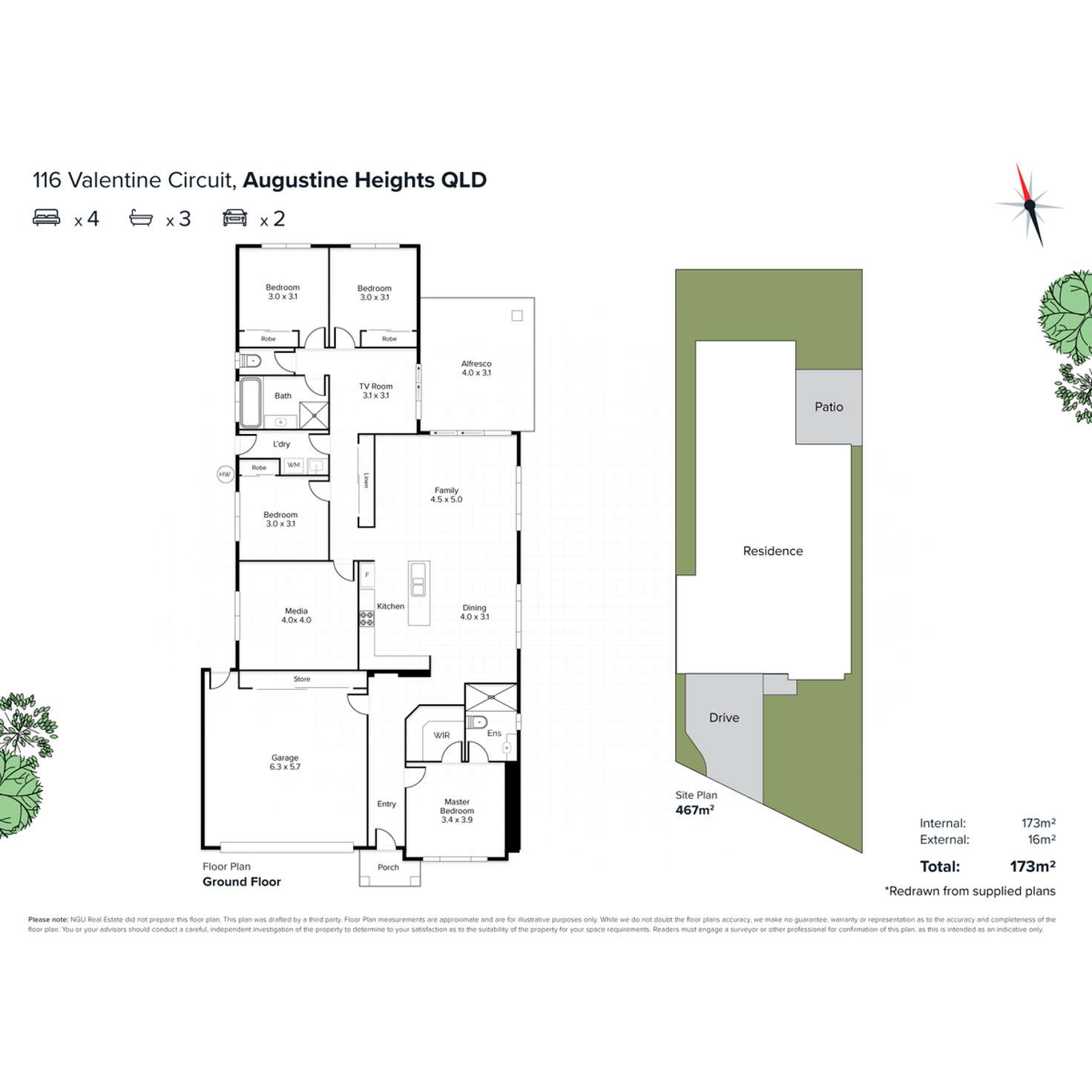 Floorplan of Homely house listing, 116 Valentine Circuit, Augustine Heights QLD 4300