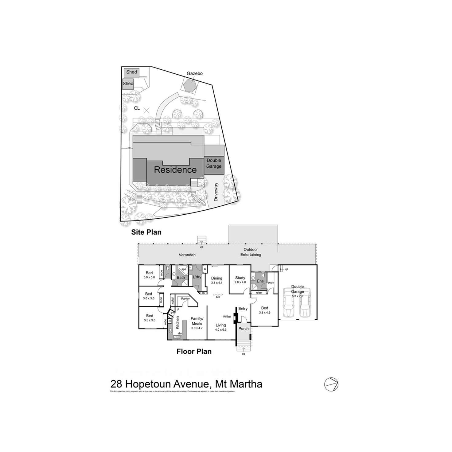 Floorplan of Homely house listing, 28 Hopetoun Avenue, Mount Martha VIC 3934