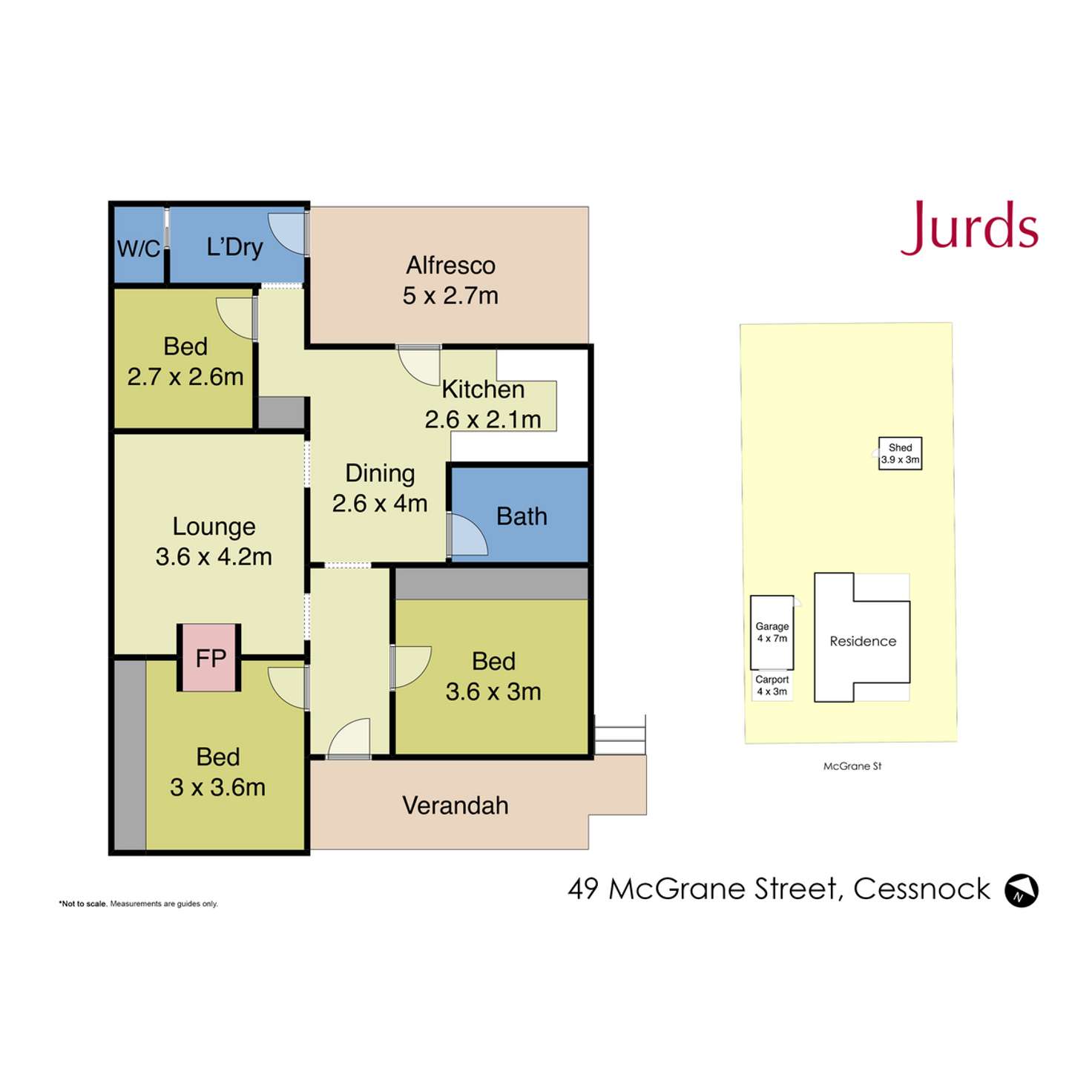 Floorplan of Homely house listing, 49 McGrane Street, Cessnock NSW 2325