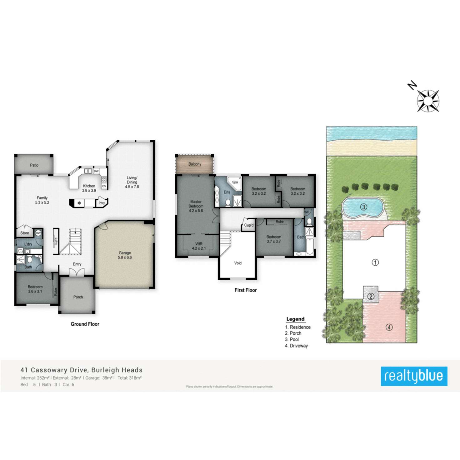 Floorplan of Homely house listing, 41 Cassowary Drive, Burleigh Waters QLD 4220