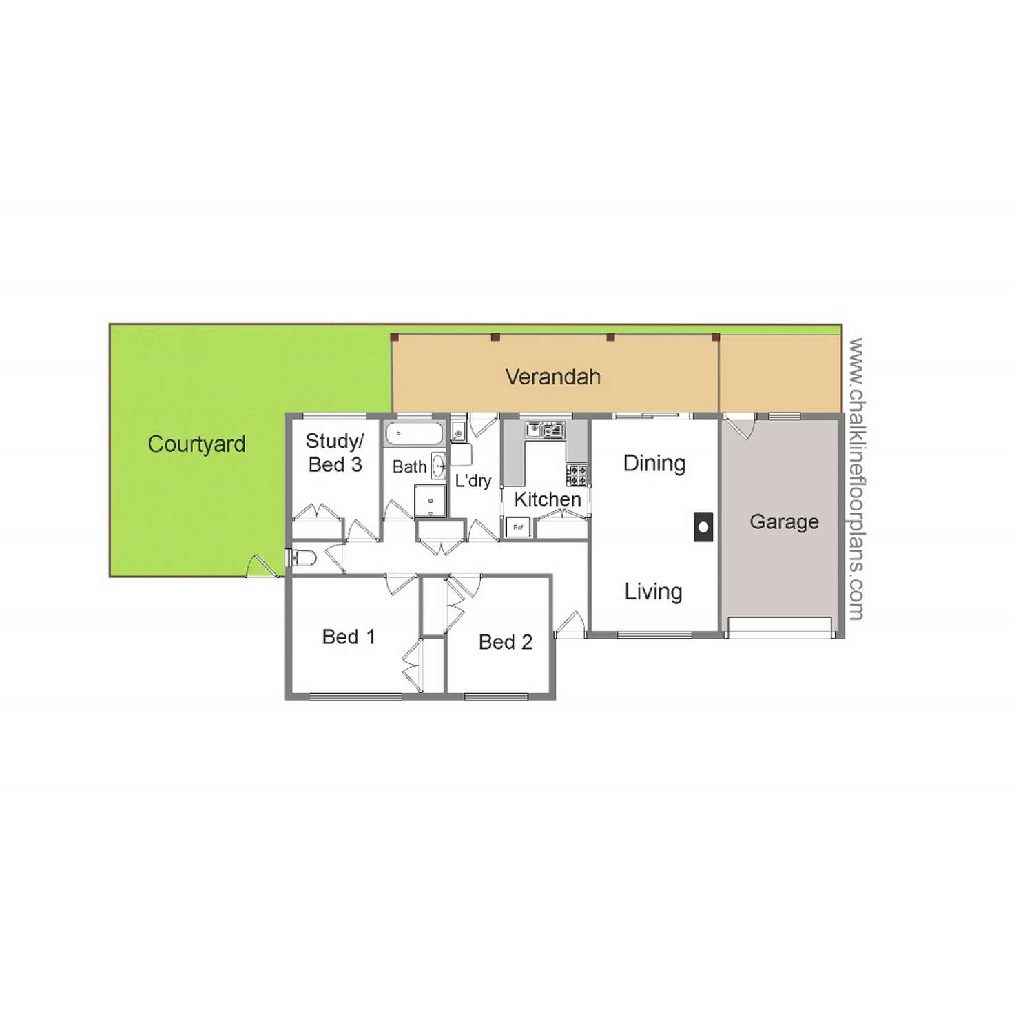 Floorplan of Homely unit listing, 5/11 Club Court, Mansfield VIC 3722