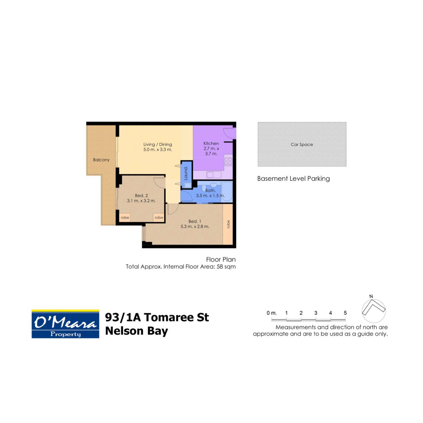 Floorplan of Homely unit listing, 93/1A Tomaree Street, Nelson Bay NSW 2315