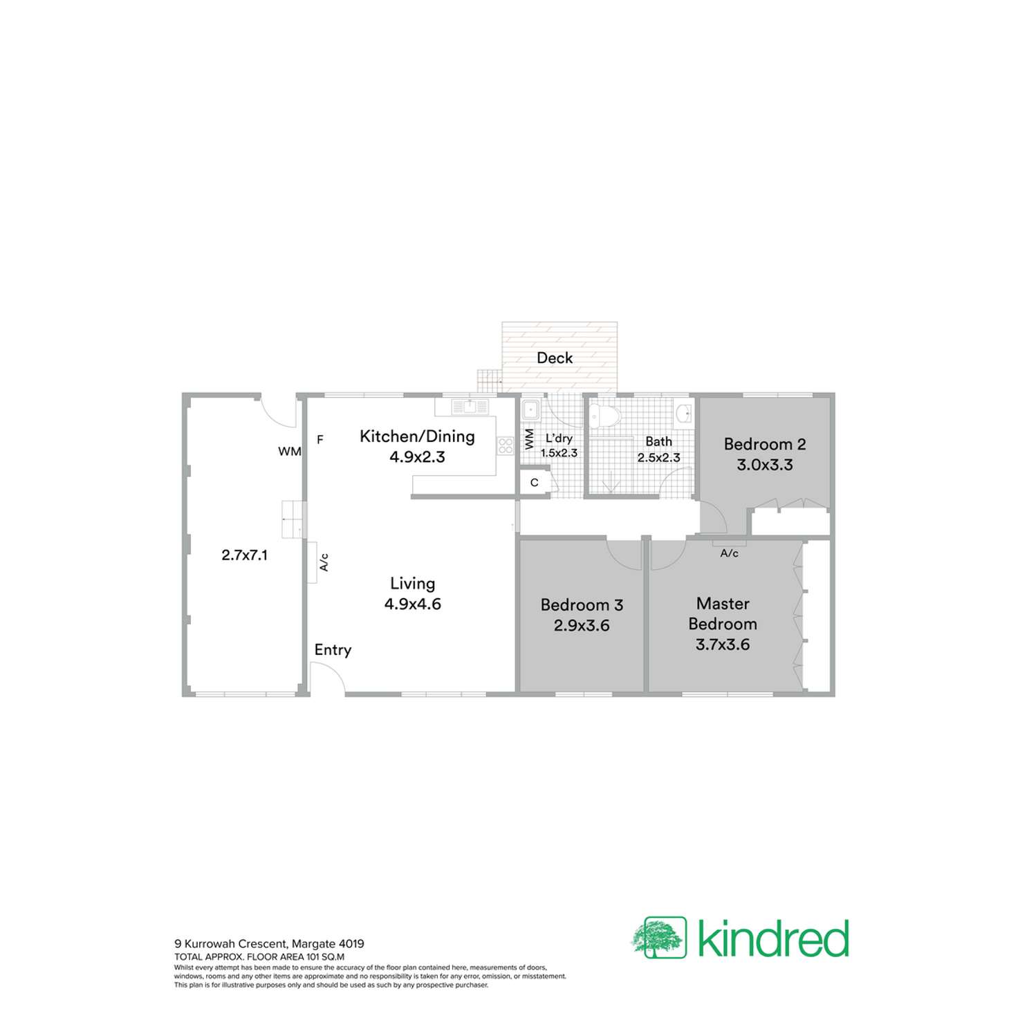 Floorplan of Homely house listing, 9 Kurrowah Crescent, Margate QLD 4019
