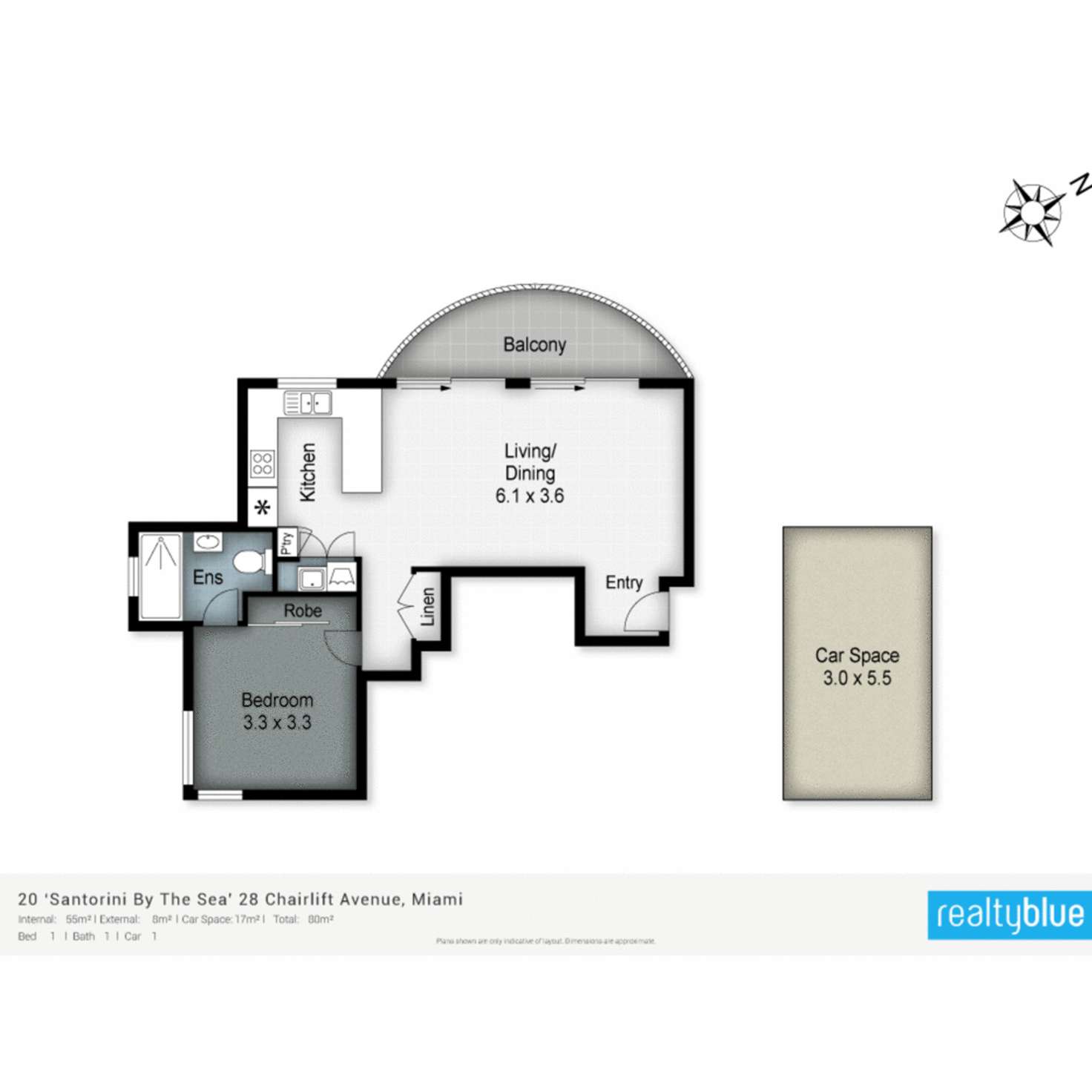 Floorplan of Homely unit listing, 20/28 Chairlift Avenue, Miami QLD 4220