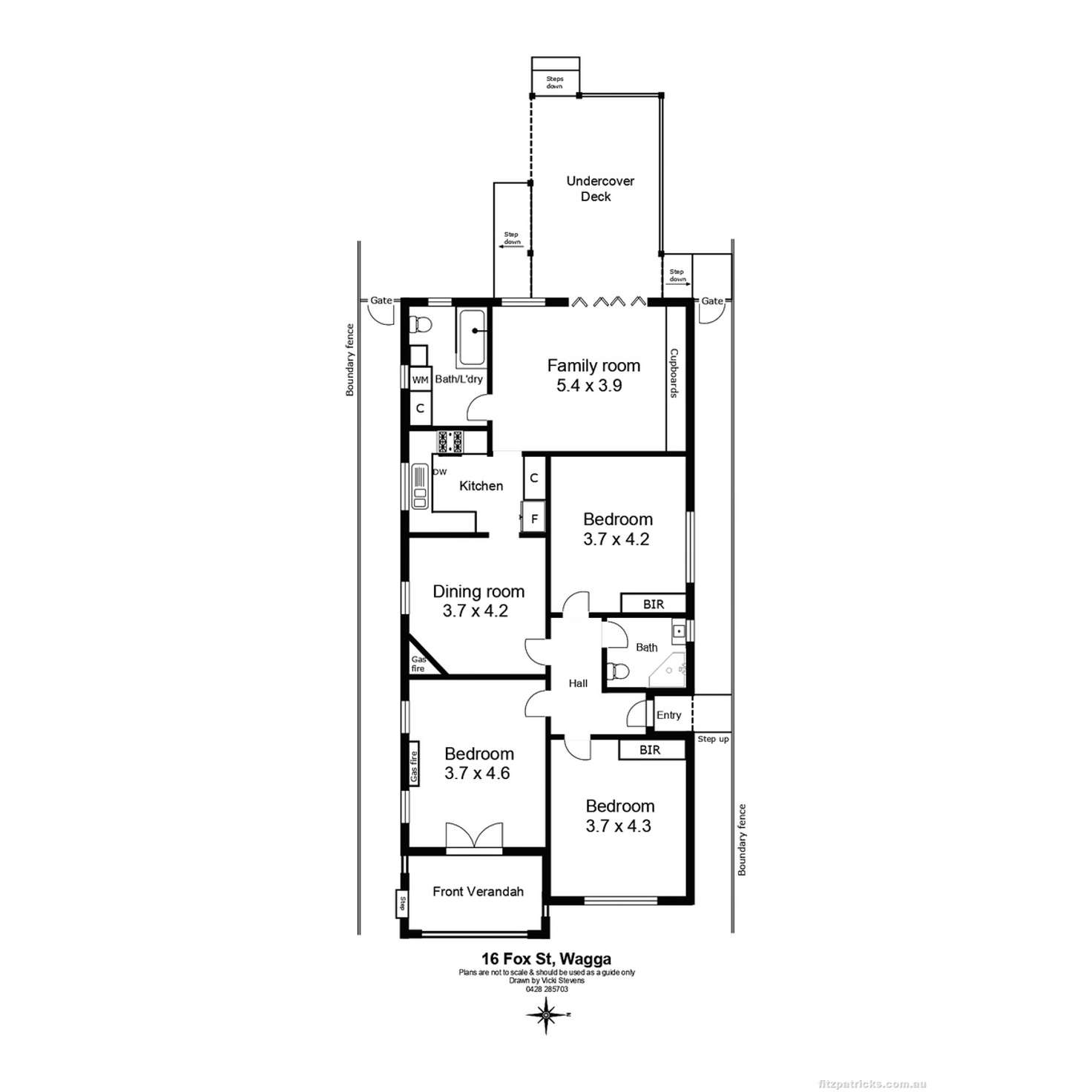 Floorplan of Homely house listing, 16 Fox Street, Wagga Wagga NSW 2650