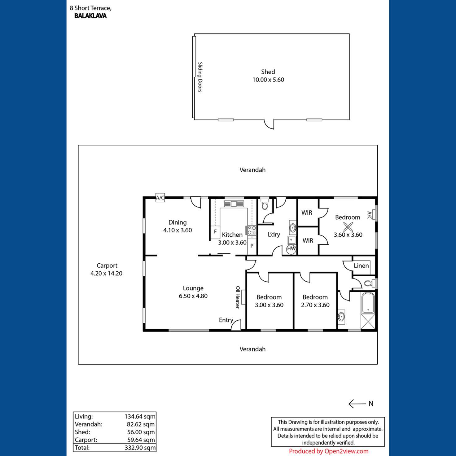 Floorplan of Homely house listing, 8 Short Terrace, Balaklava SA 5461