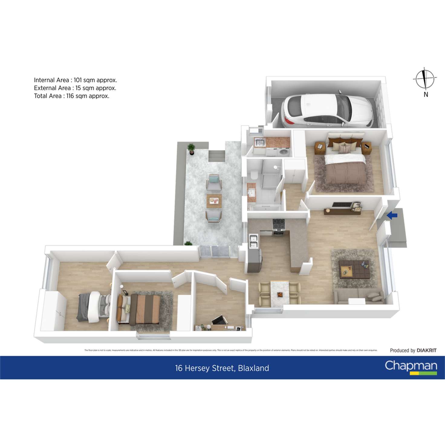Floorplan of Homely house listing, 16 Hersey Street, Blaxland NSW 2774