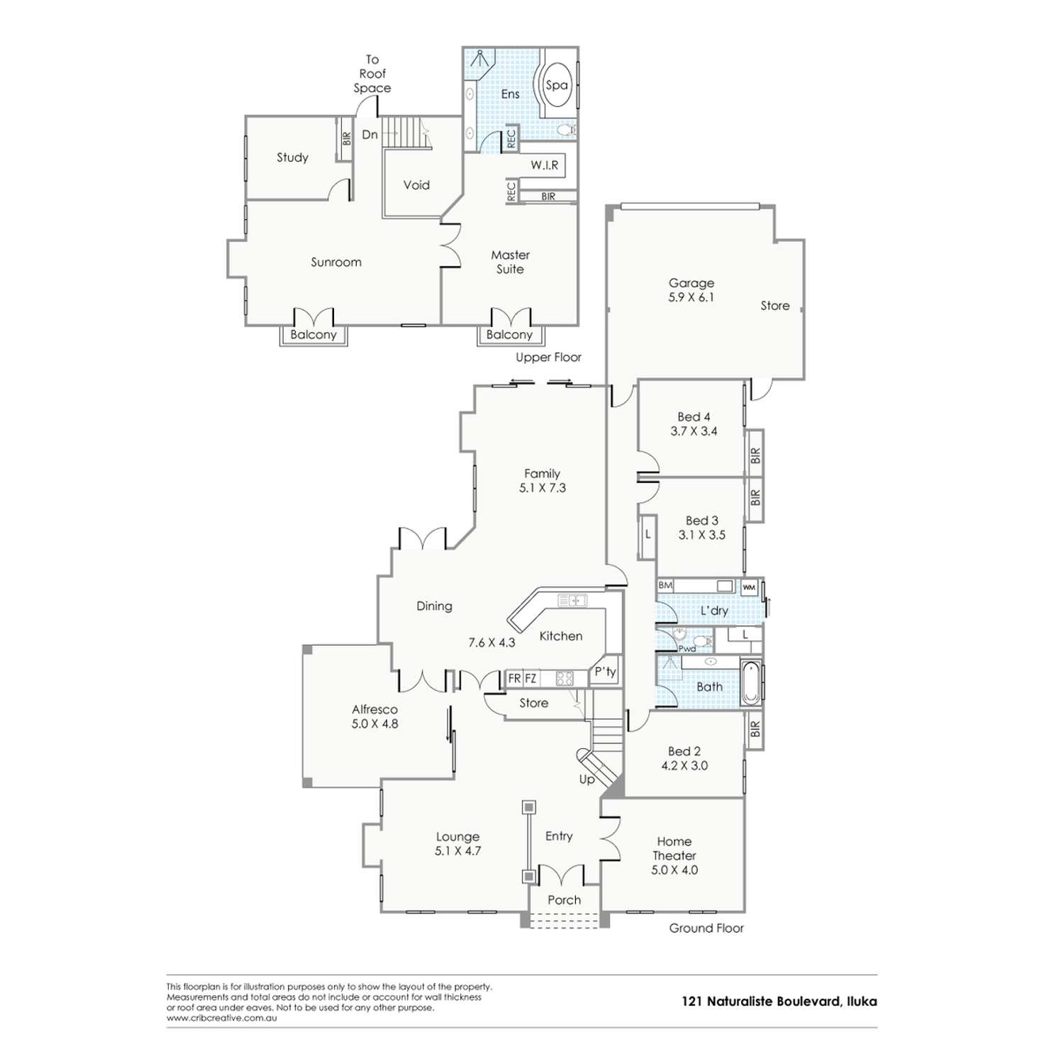 Floorplan of Homely house listing, 121 Naturaliste Boulevard, Iluka WA 6028