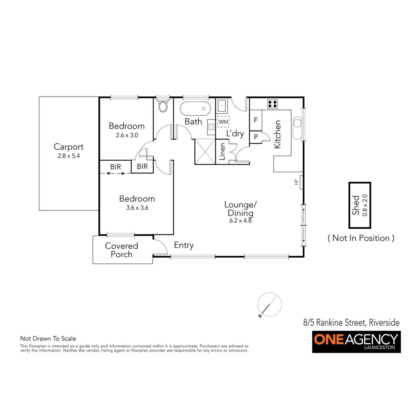 Floorplan of Homely unit listing, 8/5 Rankine Street, Riverside TAS 7250