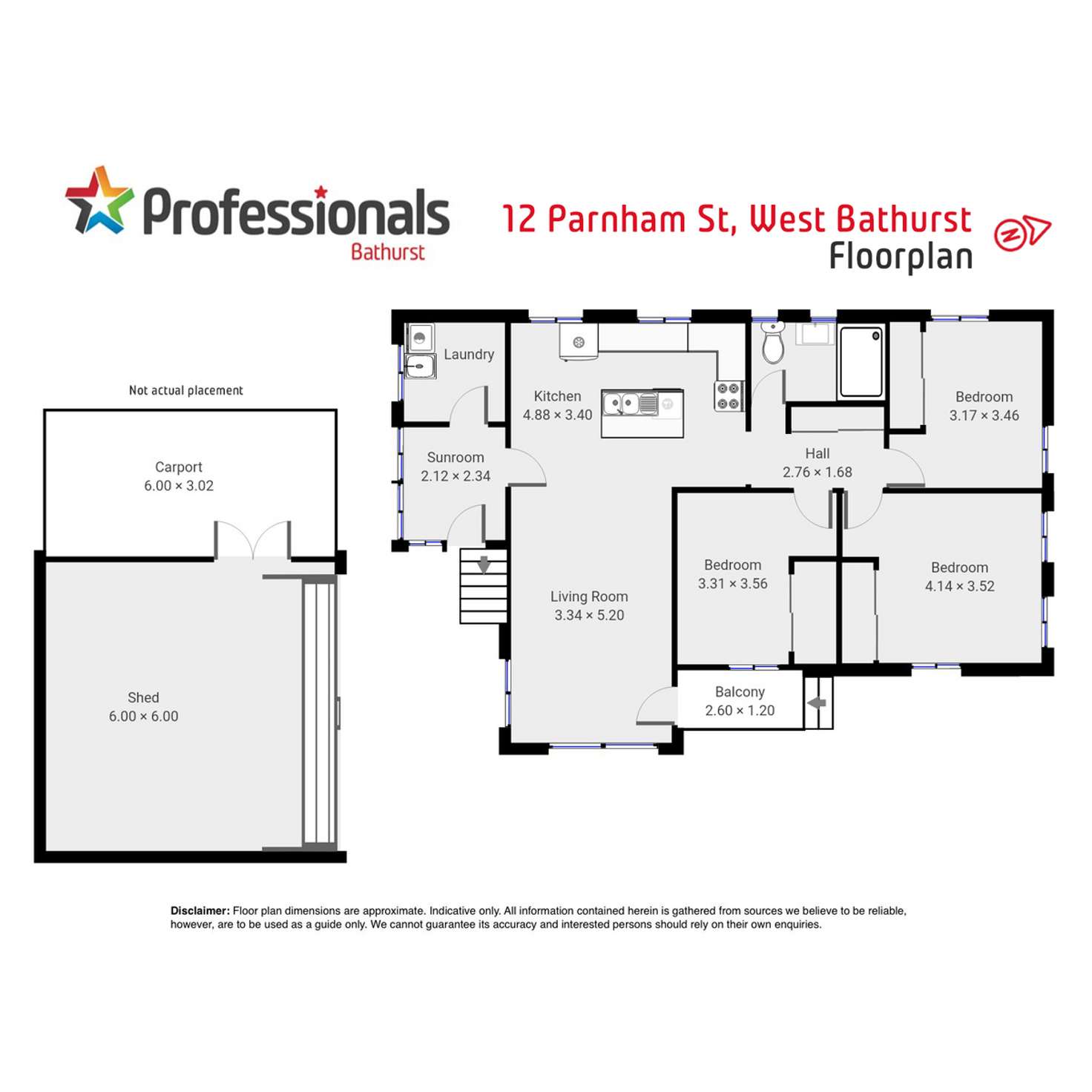 Floorplan of Homely house listing, 12 Parnham Street, Bathurst NSW 2795