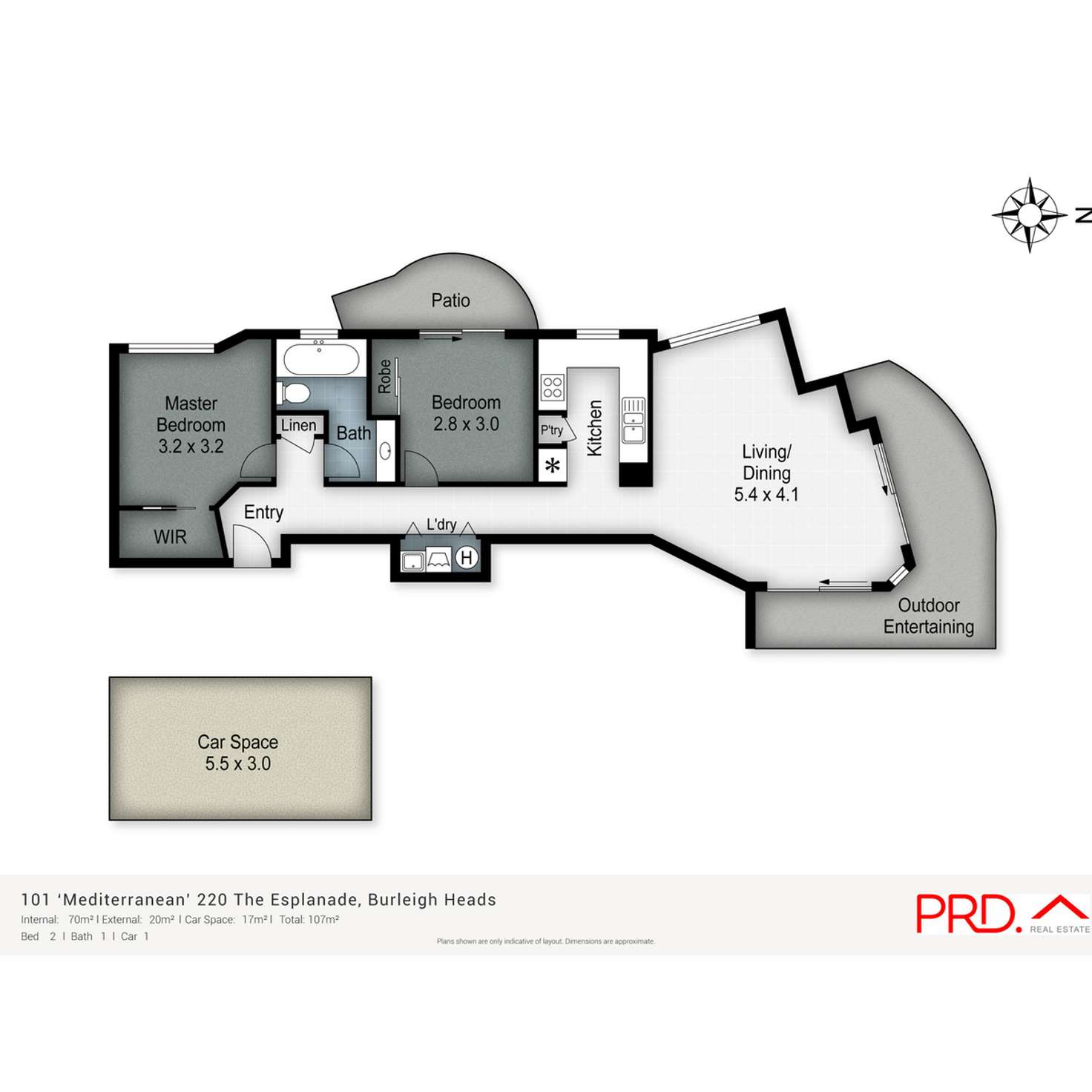Floorplan of Homely unit listing, 101/220 The Esplanade, Burleigh Heads QLD 4220