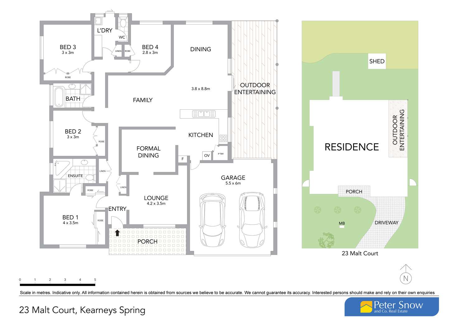 Floorplan of Homely house listing, 23 Malt Court, Kearneys Spring QLD 4350