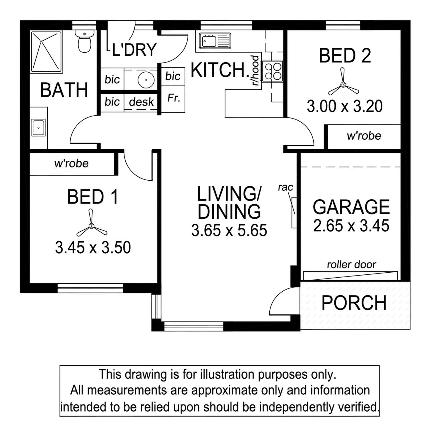 Floorplan of Homely unit listing, 12 / 3 Melton Street, Somerton Park SA 5044
