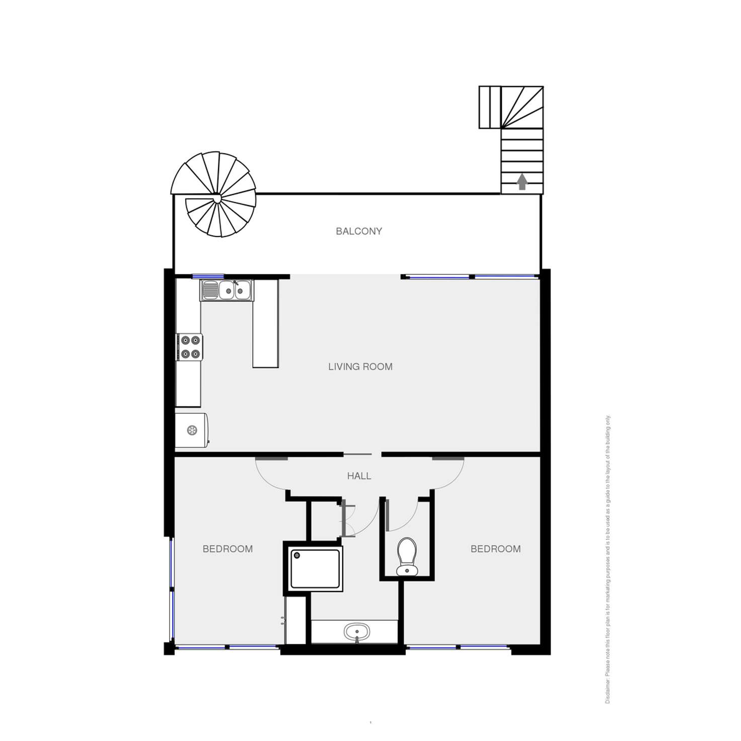 Floorplan of Homely unit listing, 13/25-27 Beach Street, Merimbula NSW 2548