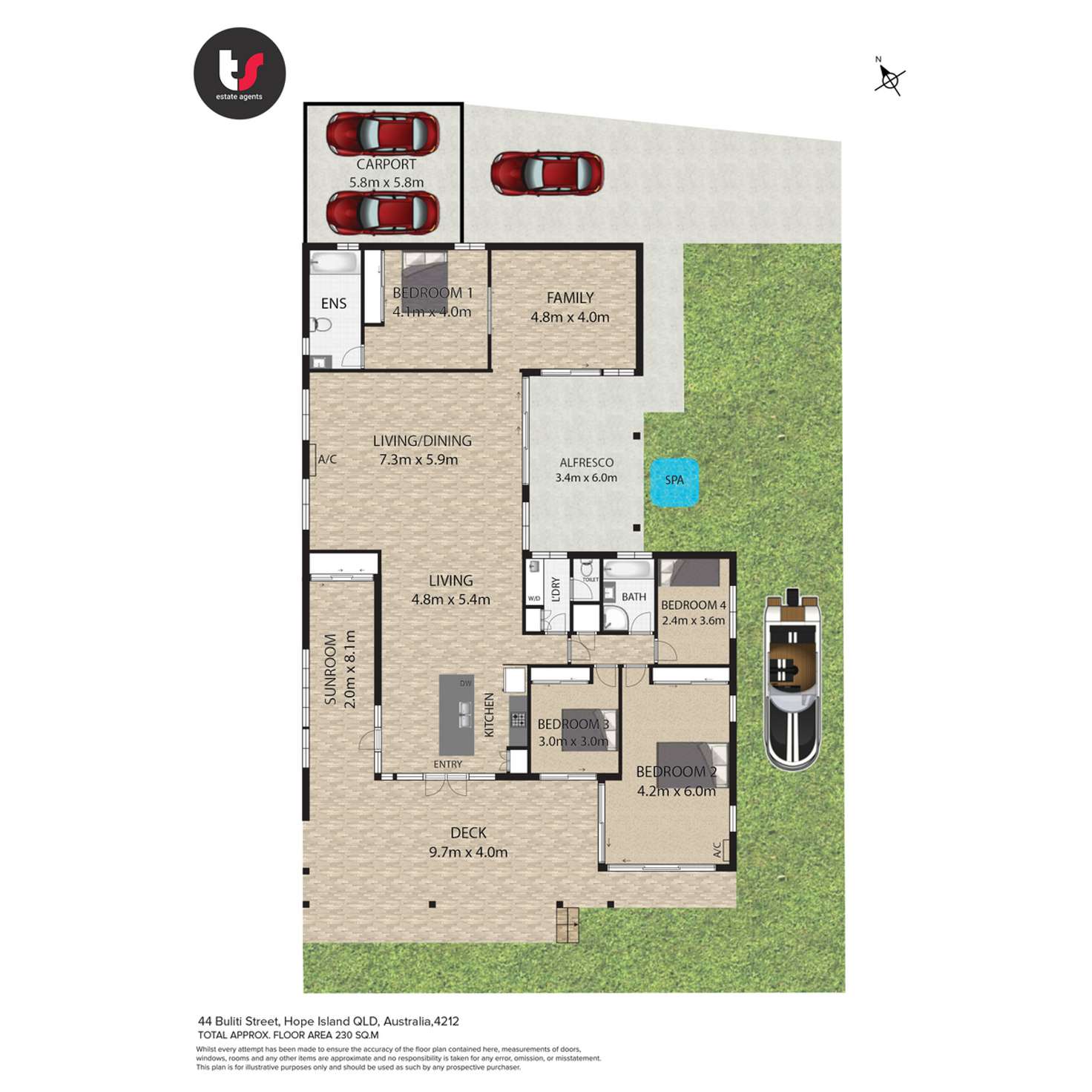 Floorplan of Homely house listing, 44 Buliti Street, Hope Island QLD 4212