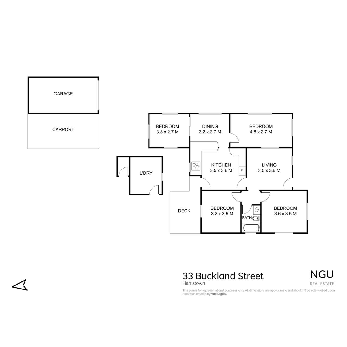 Floorplan of Homely house listing, 33 Buckland Street, Harristown QLD 4350