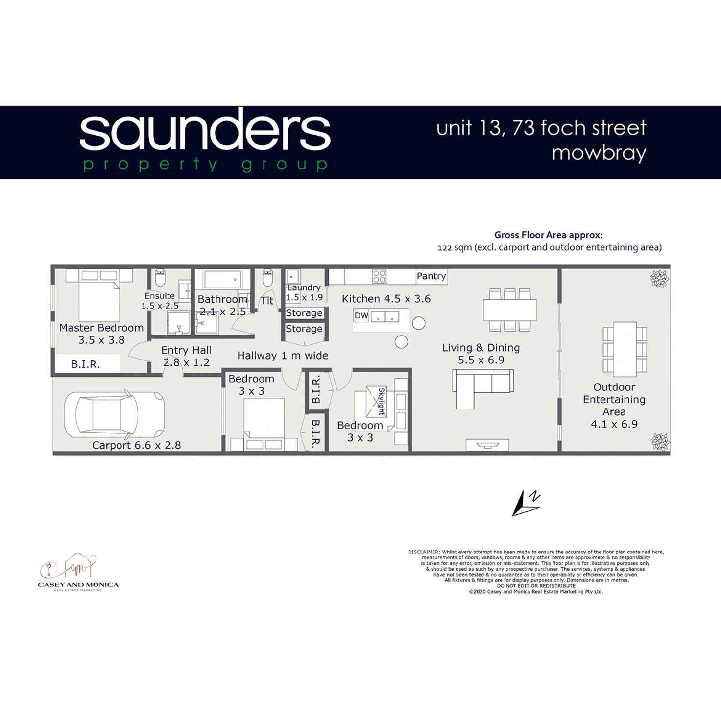 Floorplan of Homely apartment listing, 13/73 Foch Street, Mowbray TAS 7248