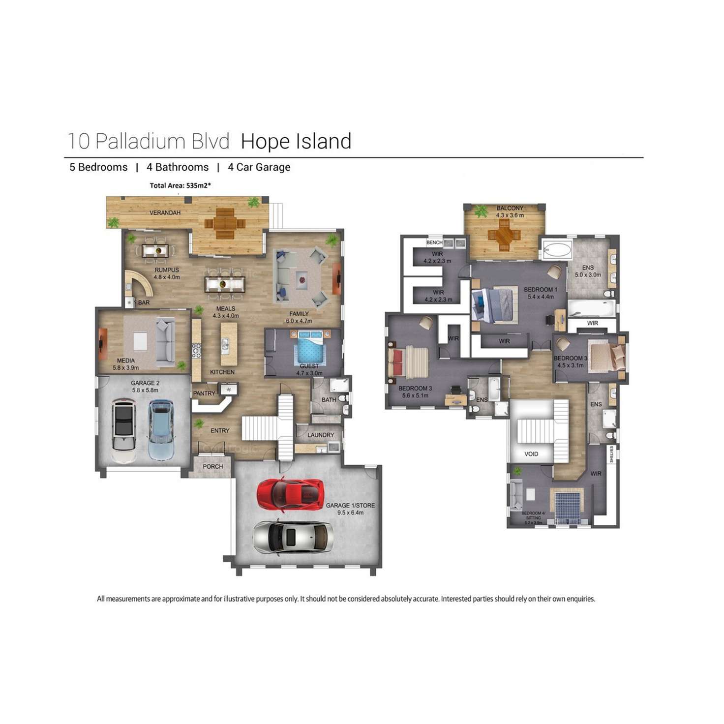 Floorplan of Homely house listing, 10 Palladium Boulevard, Hope Island QLD 4212