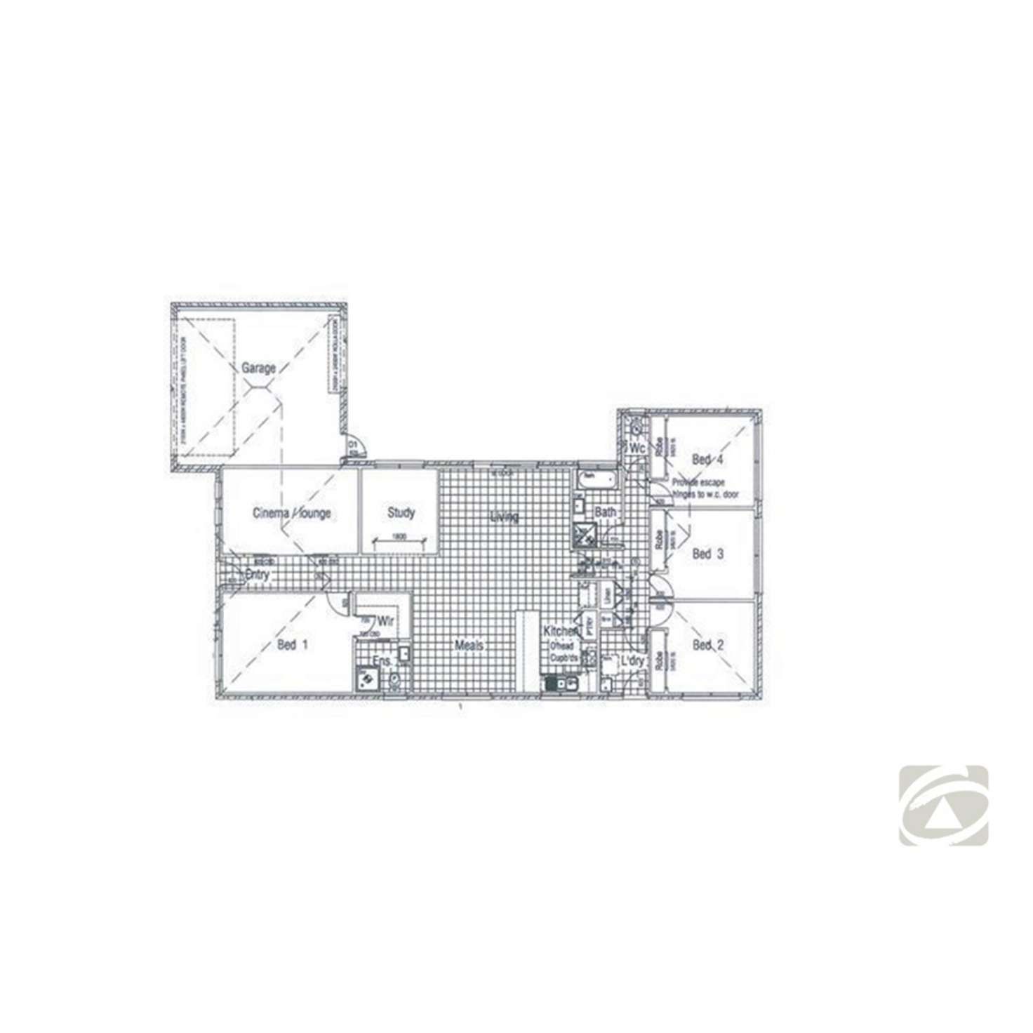 Floorplan of Homely house listing, 44 Benetti Drive, Lara VIC 3212