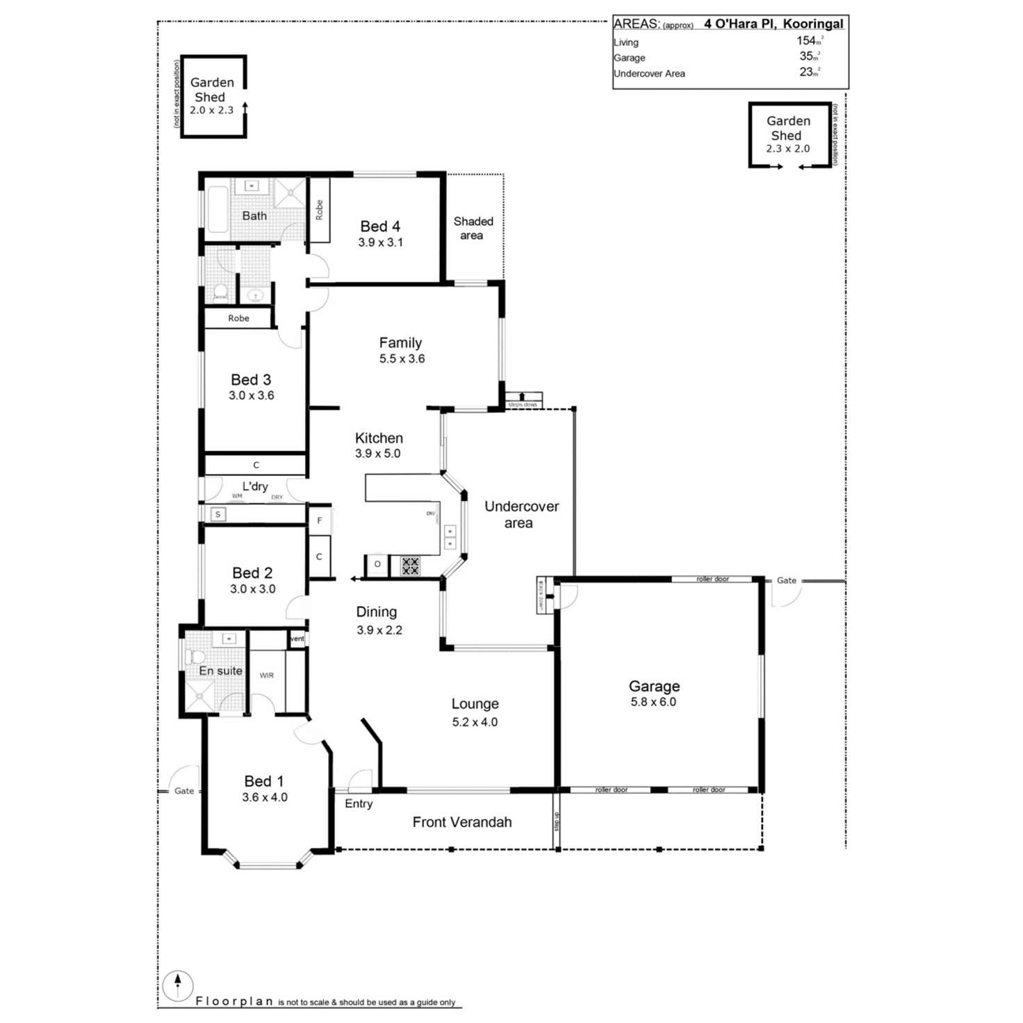Floorplan of Homely house listing, 4 O'Hara Place, Kooringal NSW 2650