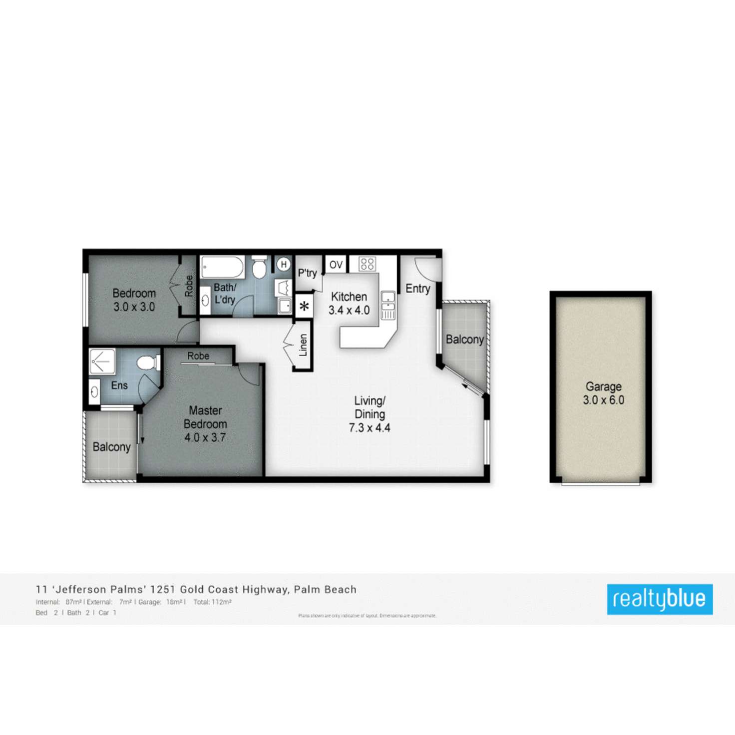 Floorplan of Homely apartment listing, 11/1251 Gold Coast Highway, Palm Beach QLD 4221