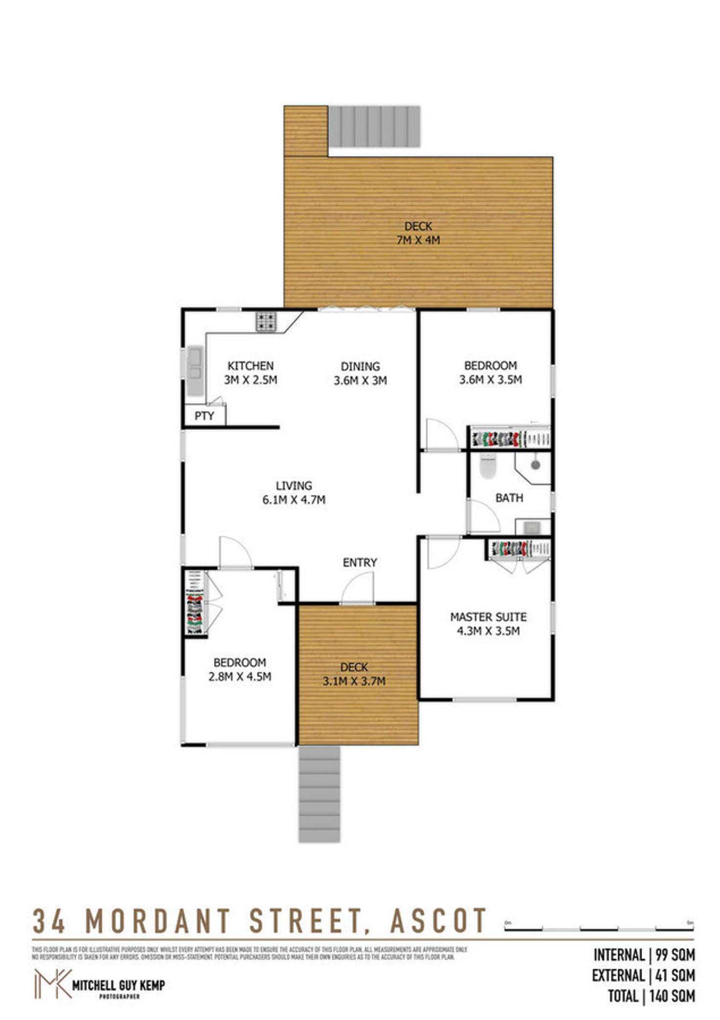 Floorplan of Homely house listing, 34 Mordant Street, Ascot QLD 4007