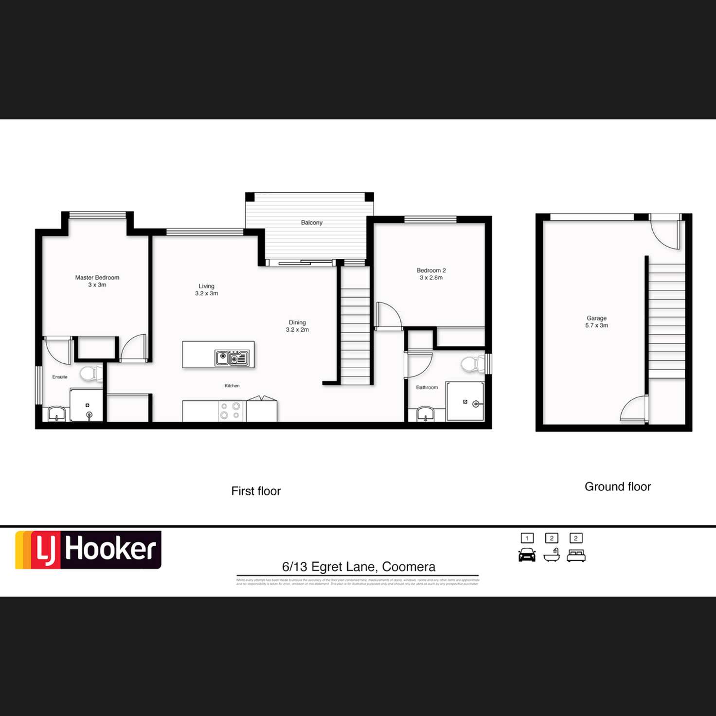 Floorplan of Homely house listing, 6/13 Egret Lane, Coomera QLD 4209