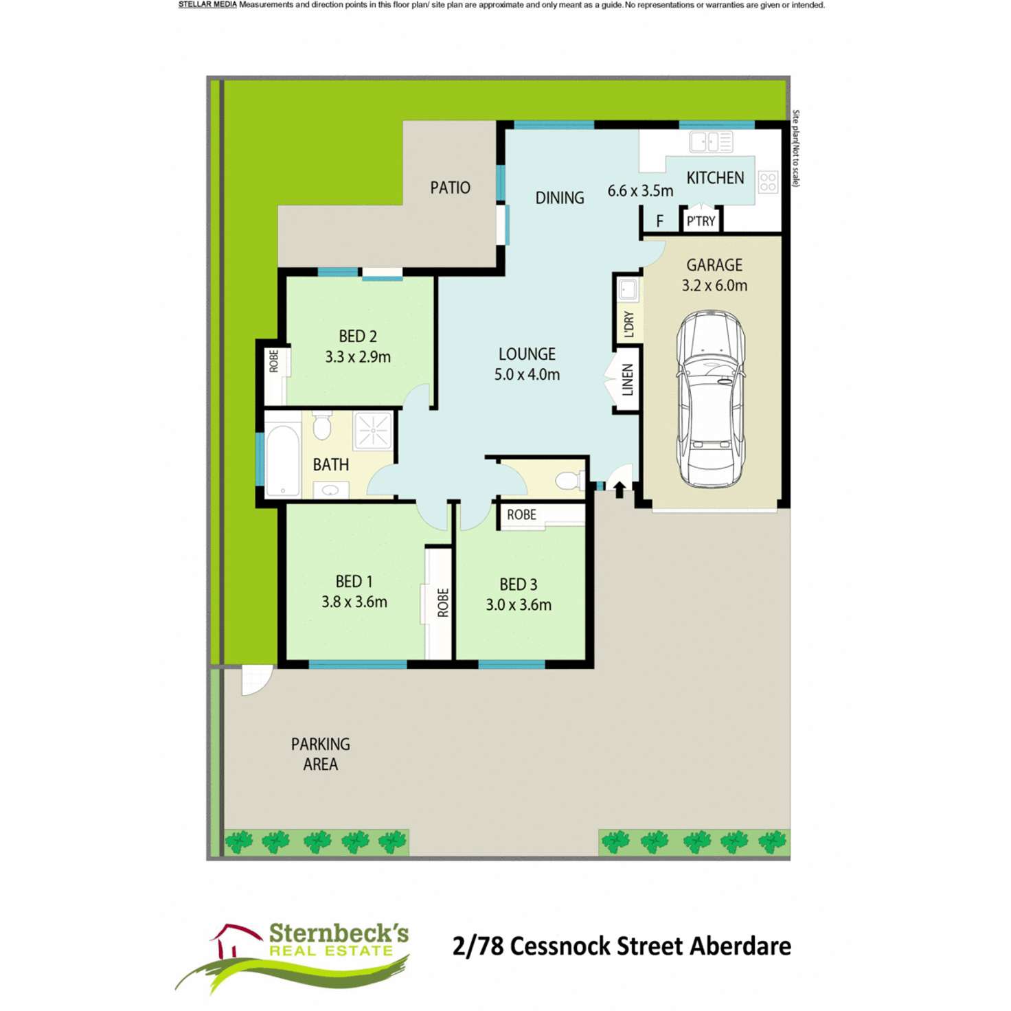 Floorplan of Homely unit listing, 2/78 Cessnock Street, Aberdare NSW 2325