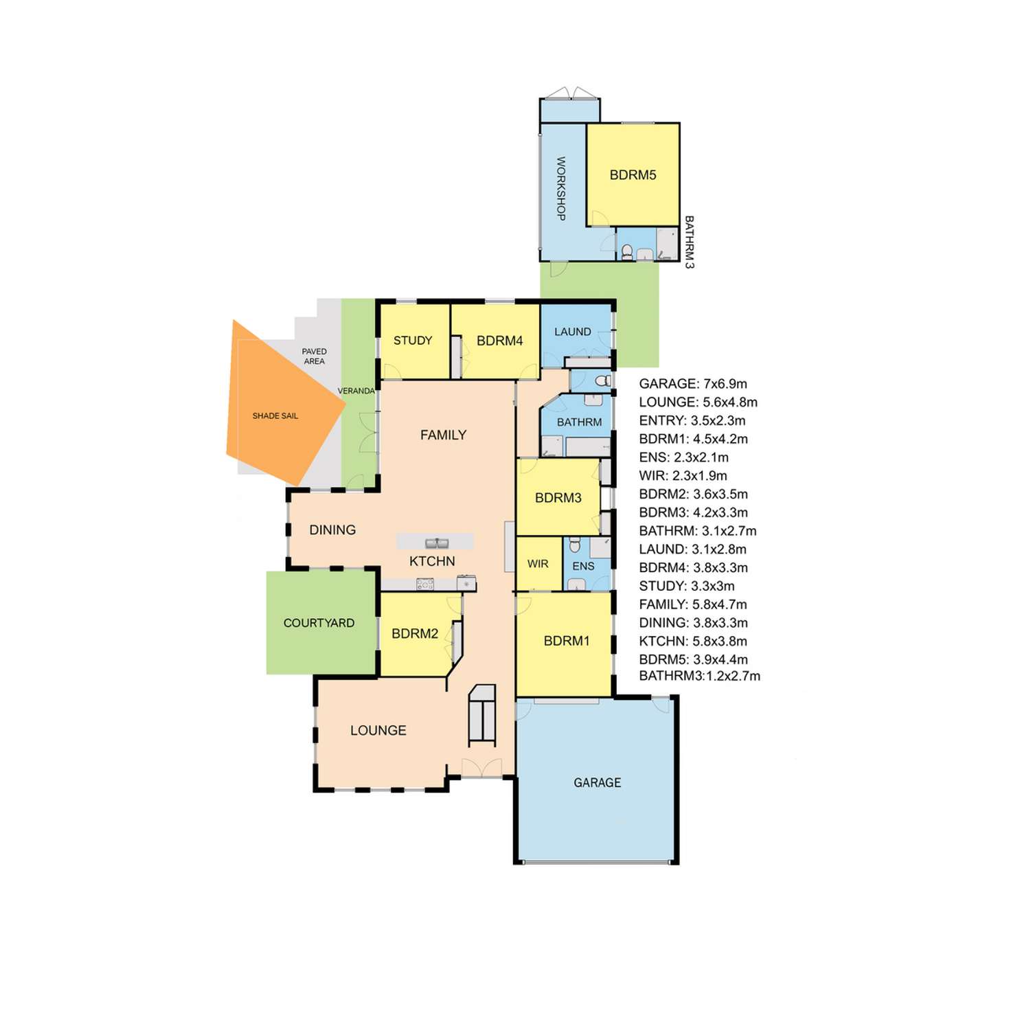 Floorplan of Homely house listing, 61 Stevens Street, Sale VIC 3850