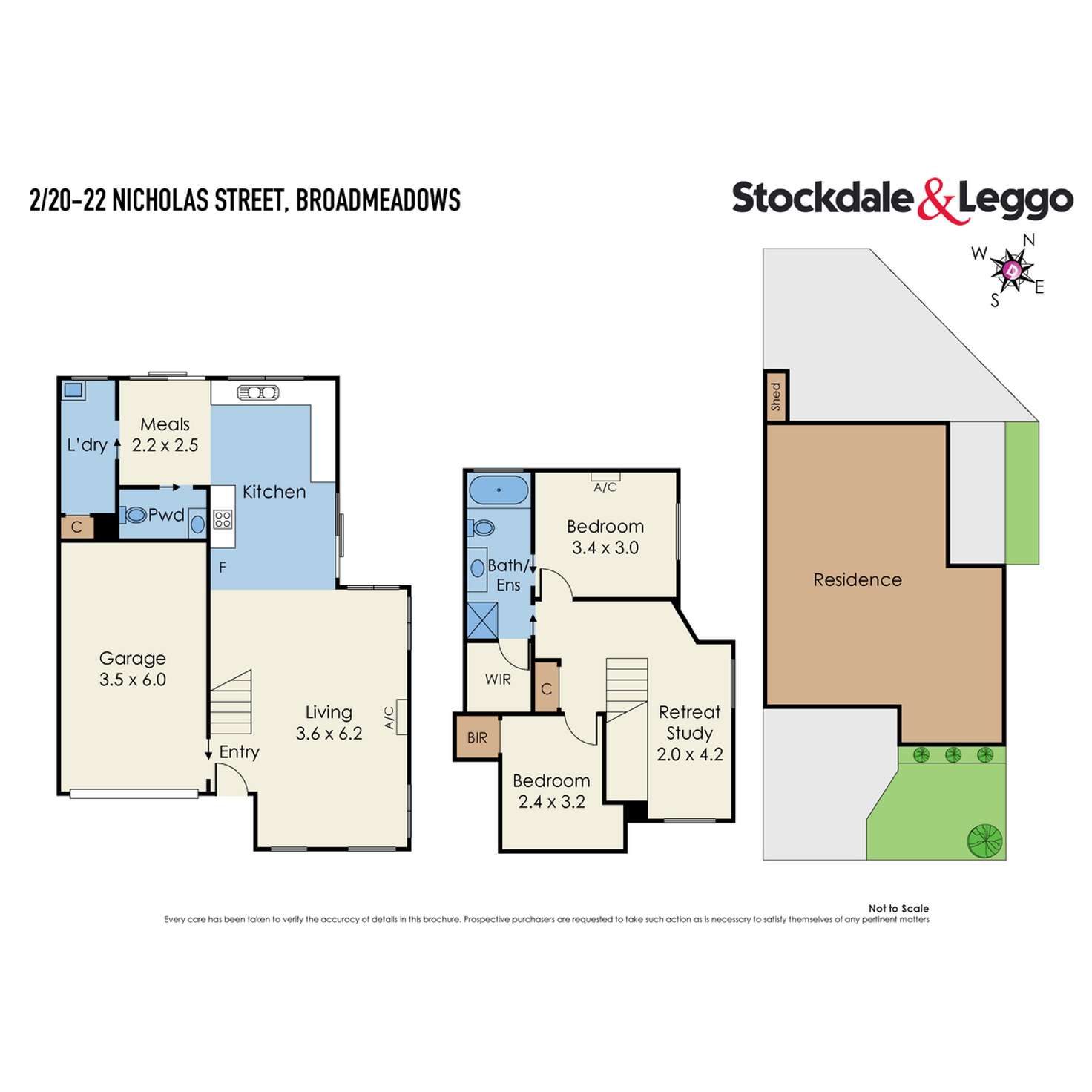 Floorplan of Homely townhouse listing, 2/20-22 Nicholas Street, Broadmeadows VIC 3047