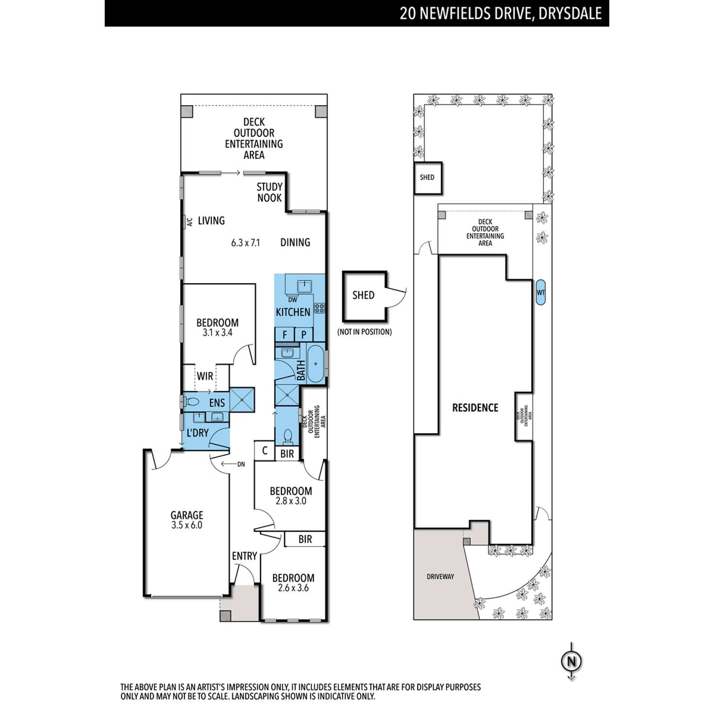 Floorplan of Homely house listing, 20 Newfields Drive,, Drysdale VIC 3222