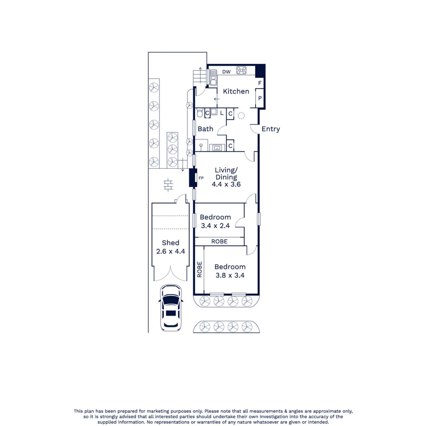 Floorplan of Homely house listing, 7 The Ridgeway, Kensington VIC 3031