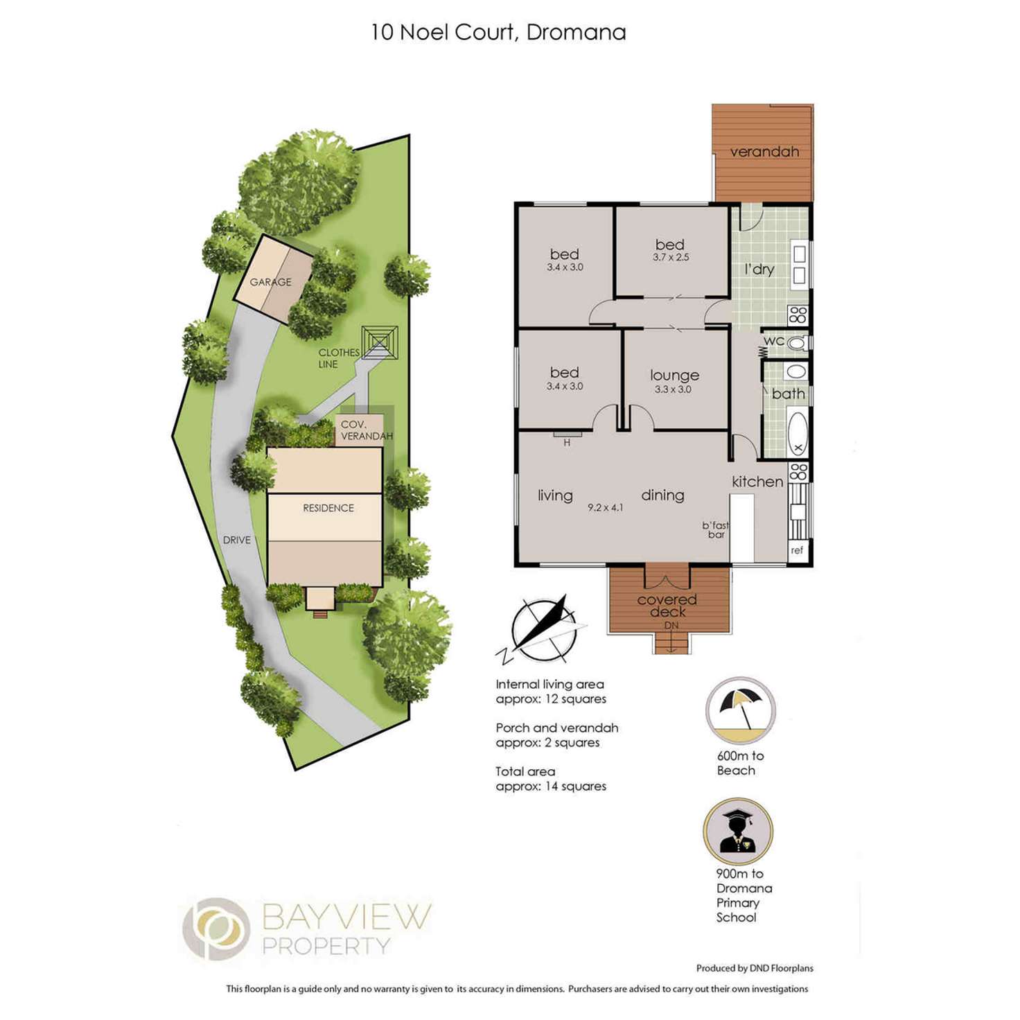 Floorplan of Homely house listing, 10 Noel Court, Dromana VIC 3936