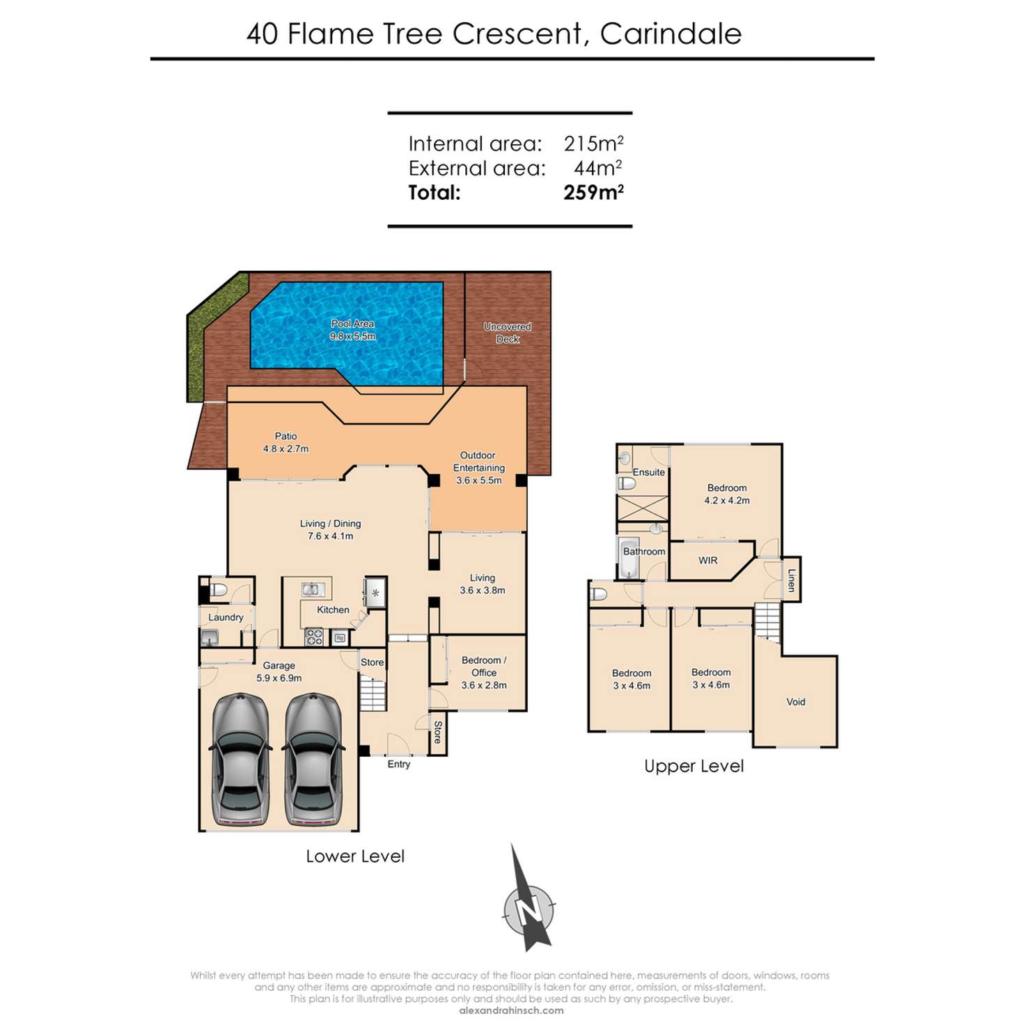 Floorplan of Homely house listing, 40 Flame Tree Crescent, Carindale QLD 4152