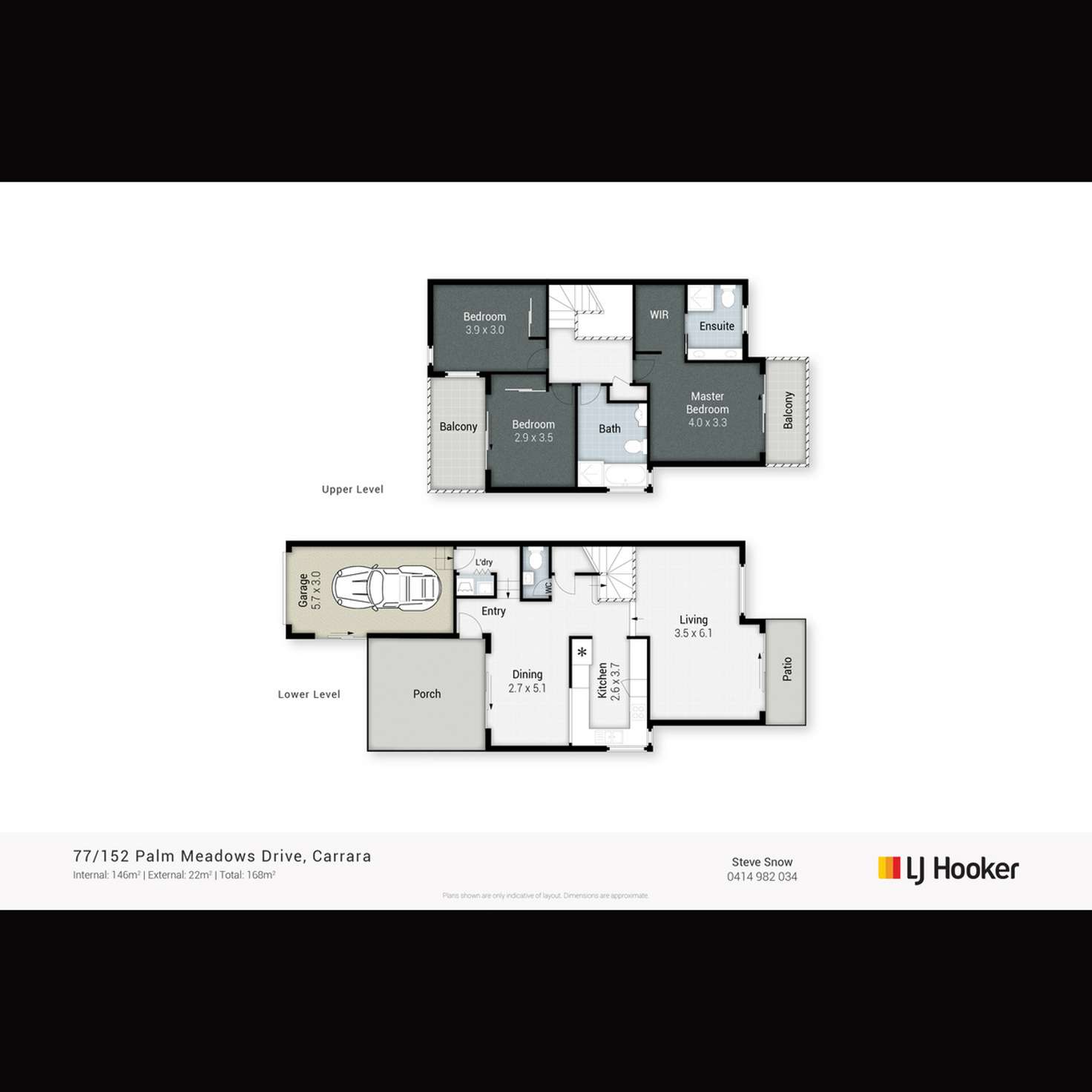 Floorplan of Homely townhouse listing, 77/152 Palm Meadows Drive, Carrara QLD 4211