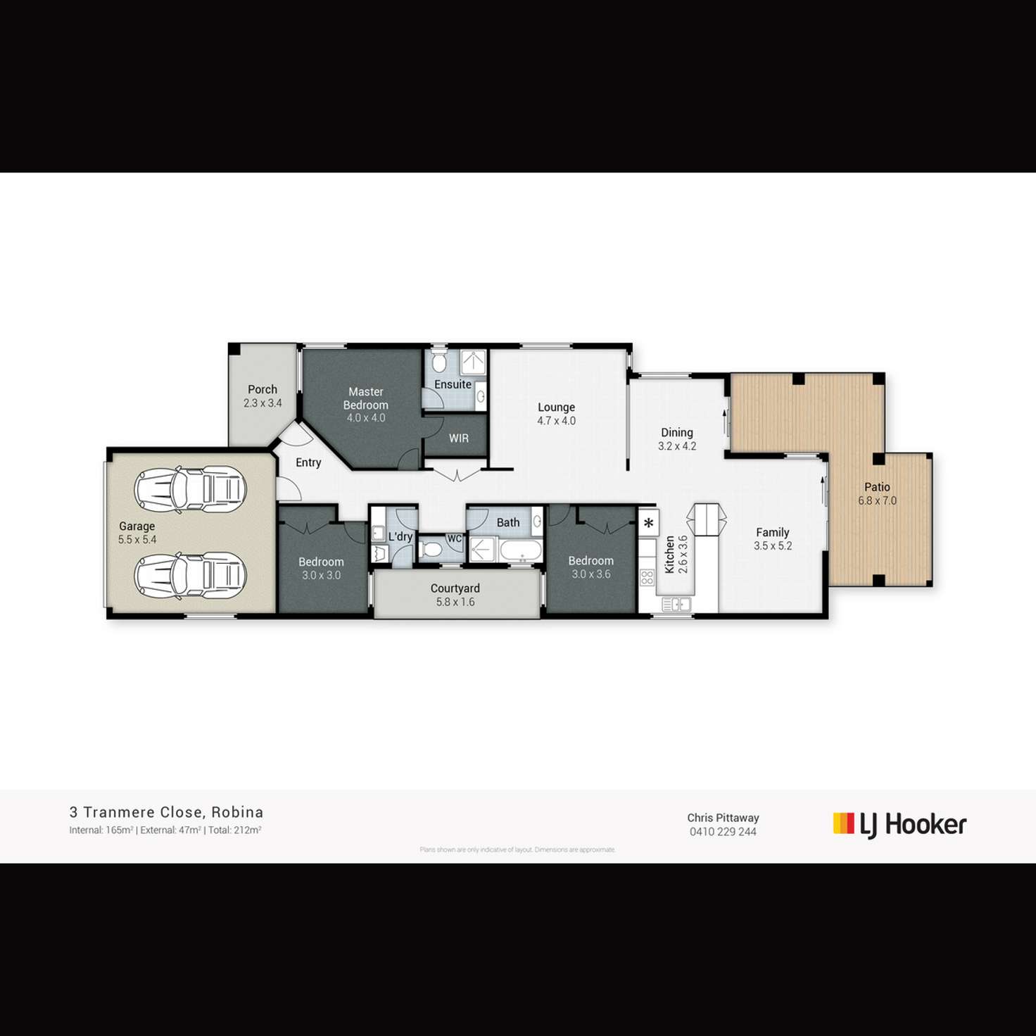 Floorplan of Homely house listing, 3 Tranmere Close, Robina QLD 4226